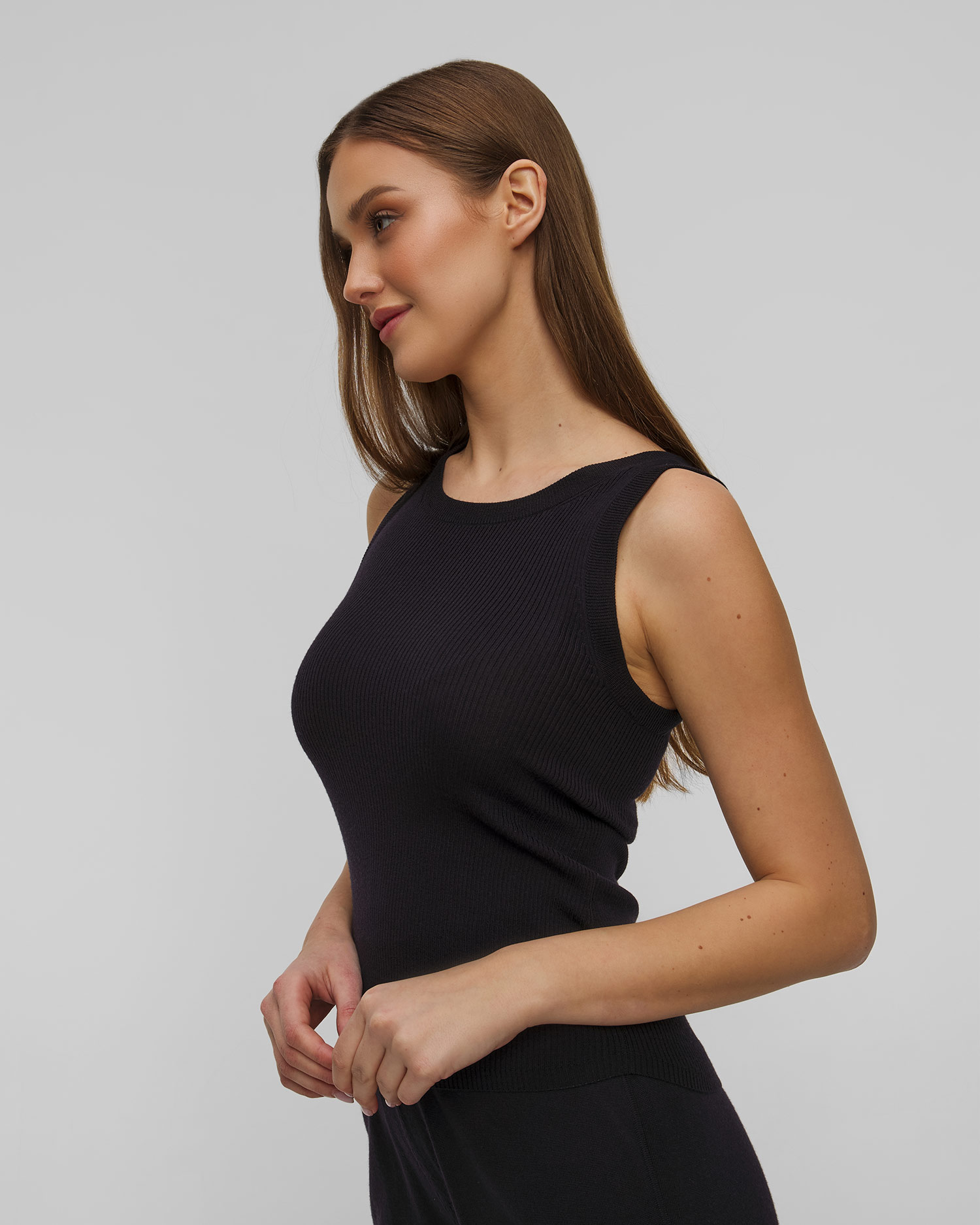 Tmavě modrá vlněná dámská halenka Allude