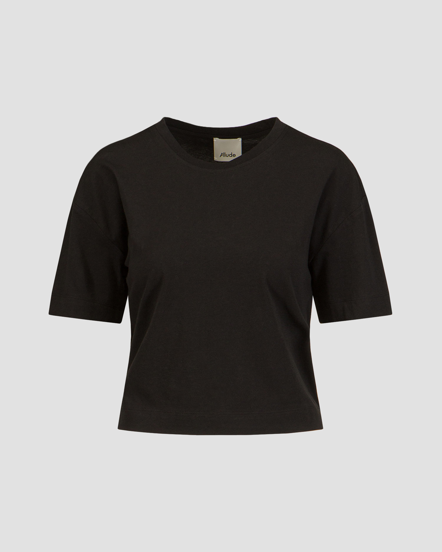 T-shirt noir pour femmes Allude 
