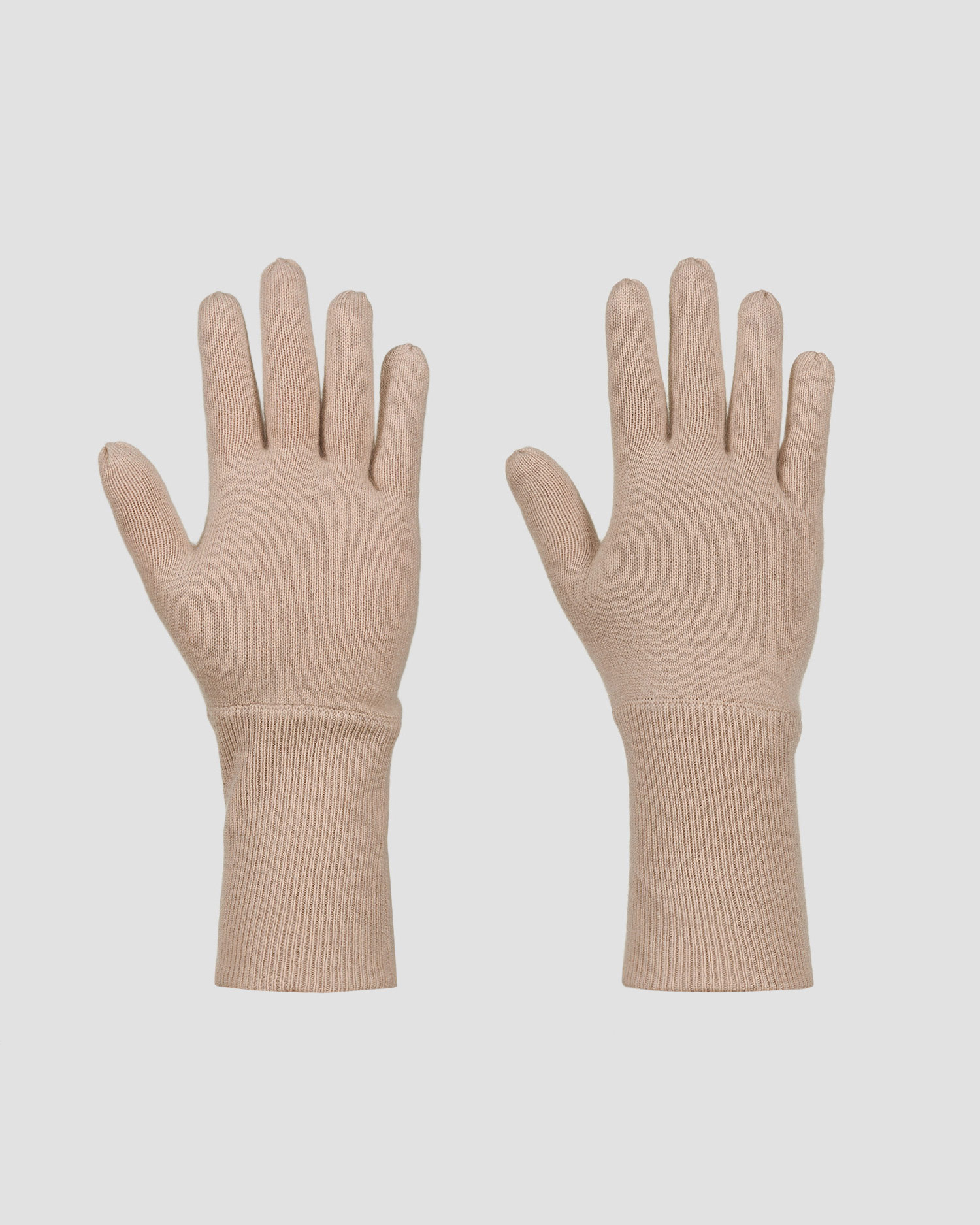 Gants en cachemire beiges pour femmes Allude, Couleur: Beżowy