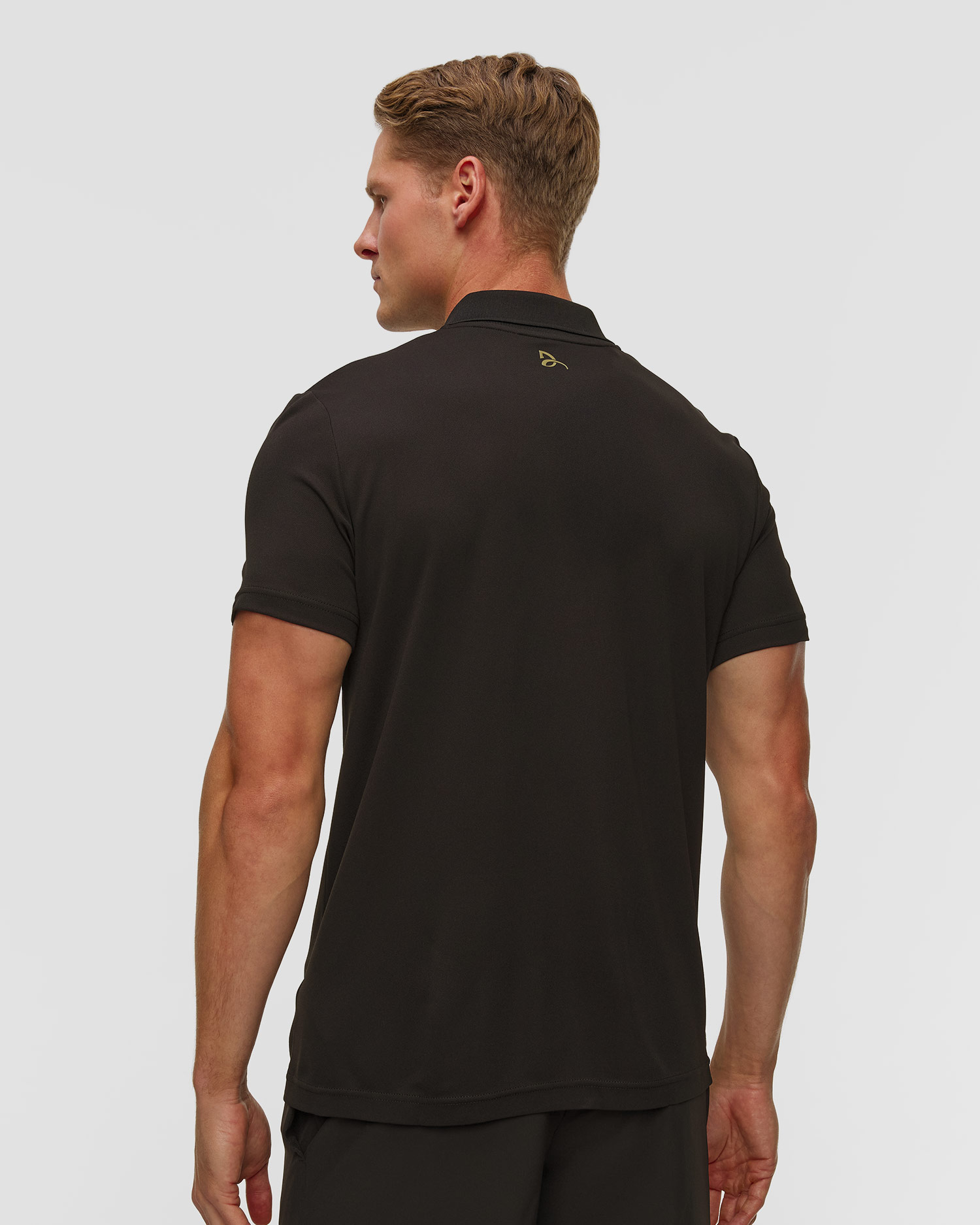 Czarne polo męskie Lacoste x Novak Djokovic