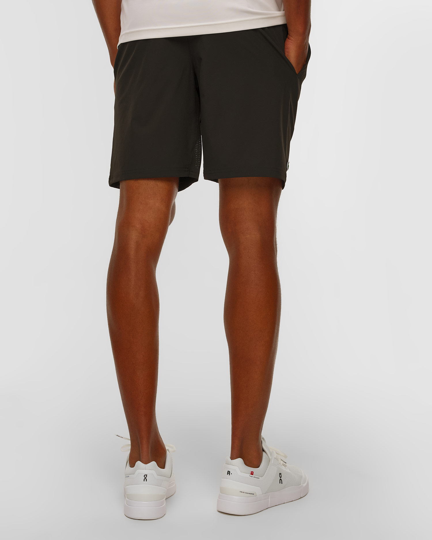 Shorts neri da uomo Lacoste x Novak Djokovic