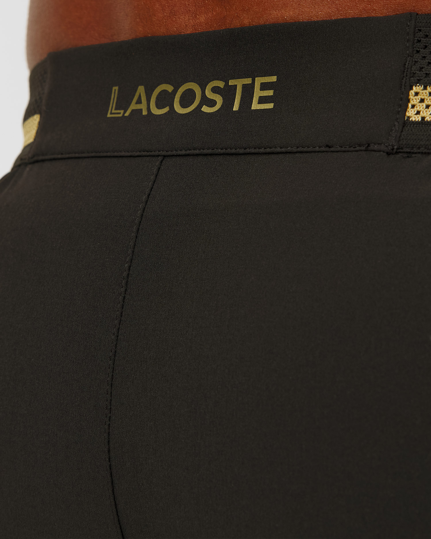 Shorts neri da uomo Lacoste x Novak Djokovic