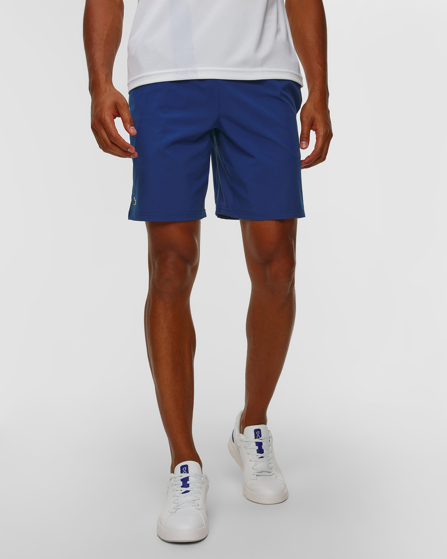 Pánske modré šortky Lacoste x Novak Djokovic, Farba-Vzor: Niebieski