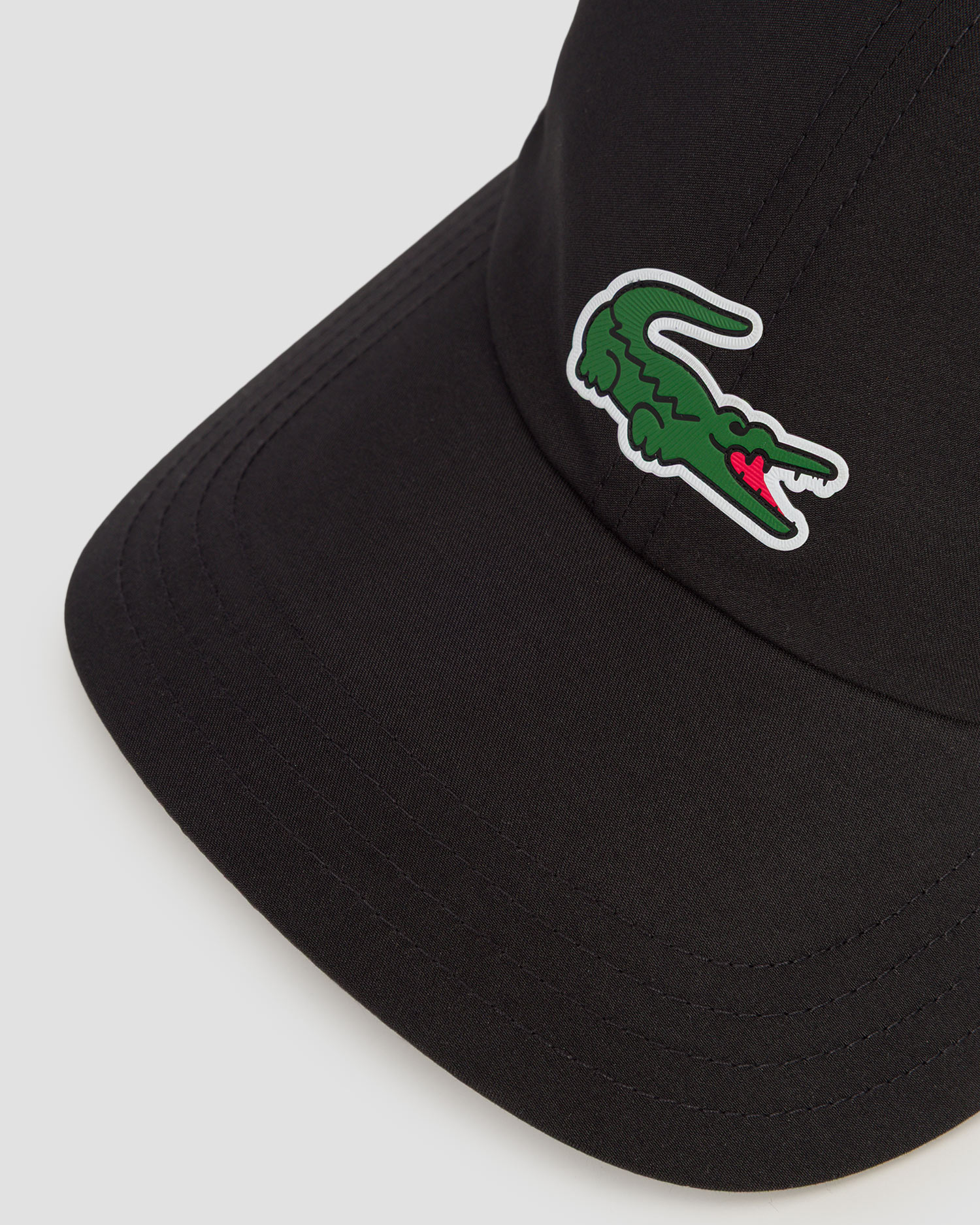 Șapcă neagră cu cozoroc pentru bărbați Lacoste x Novak Djokovic