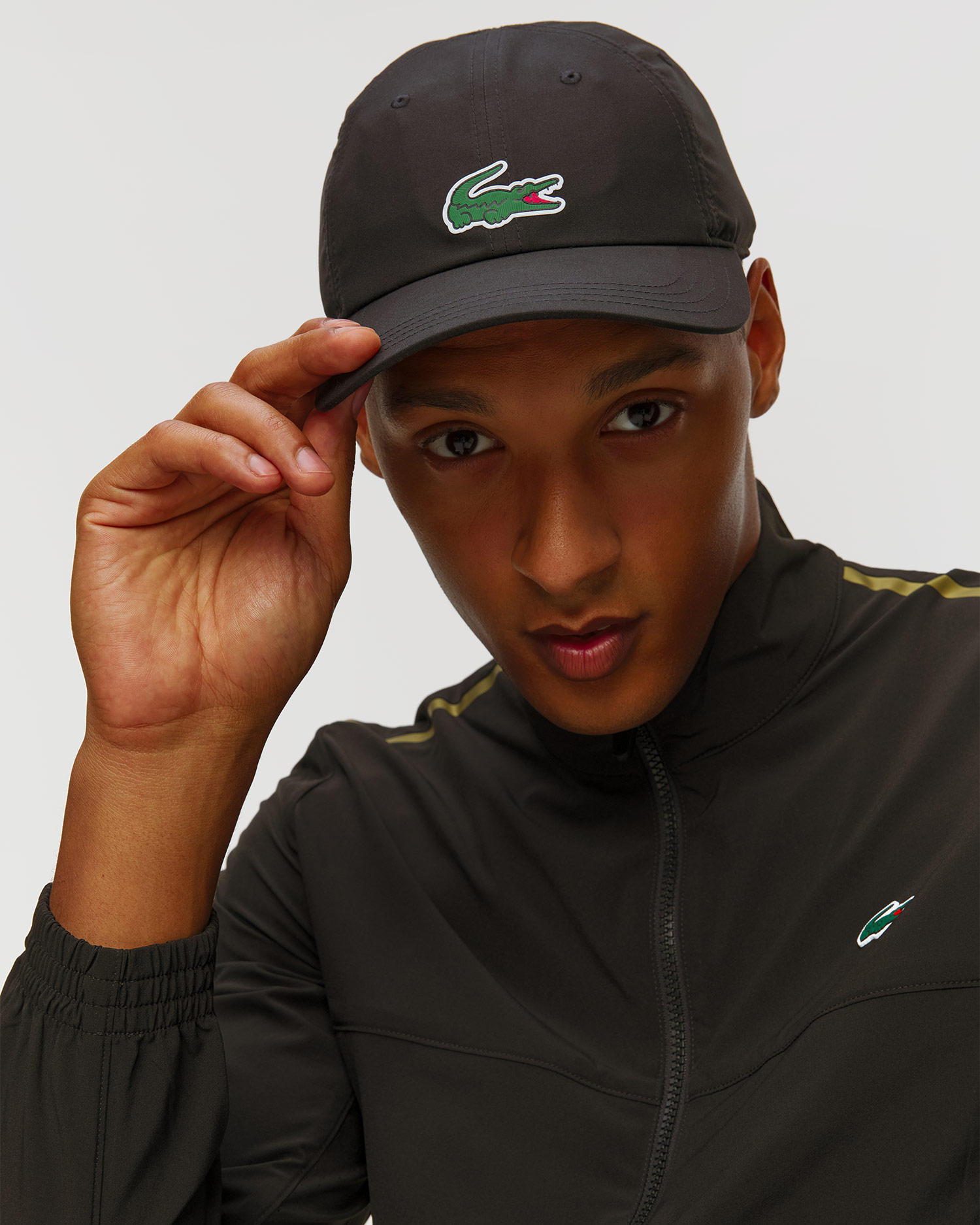 Cappellino nero da uomo Lacoste x Novak Djokovic