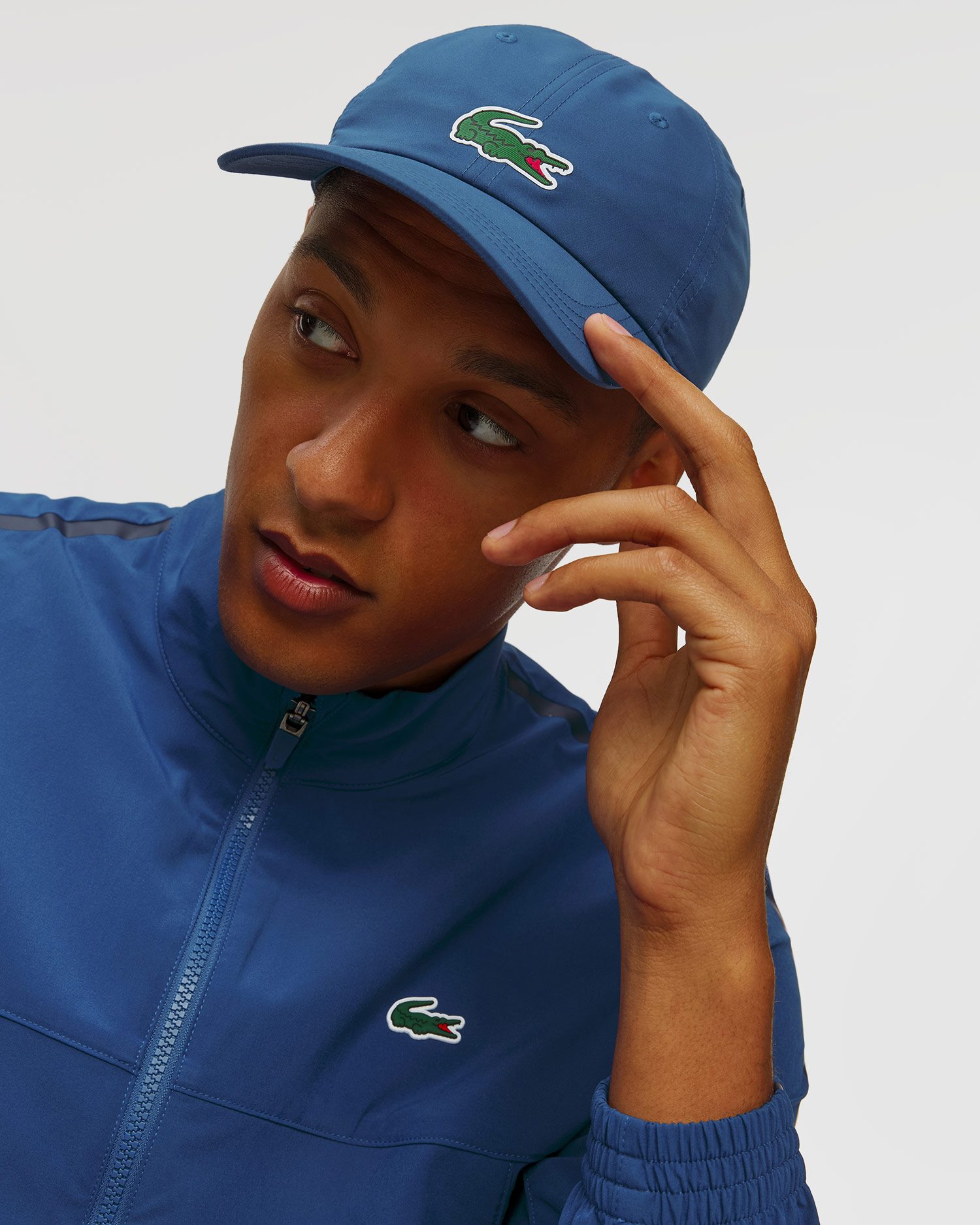 Cappellino blu da uomo Lacoste x Novak Djokovic