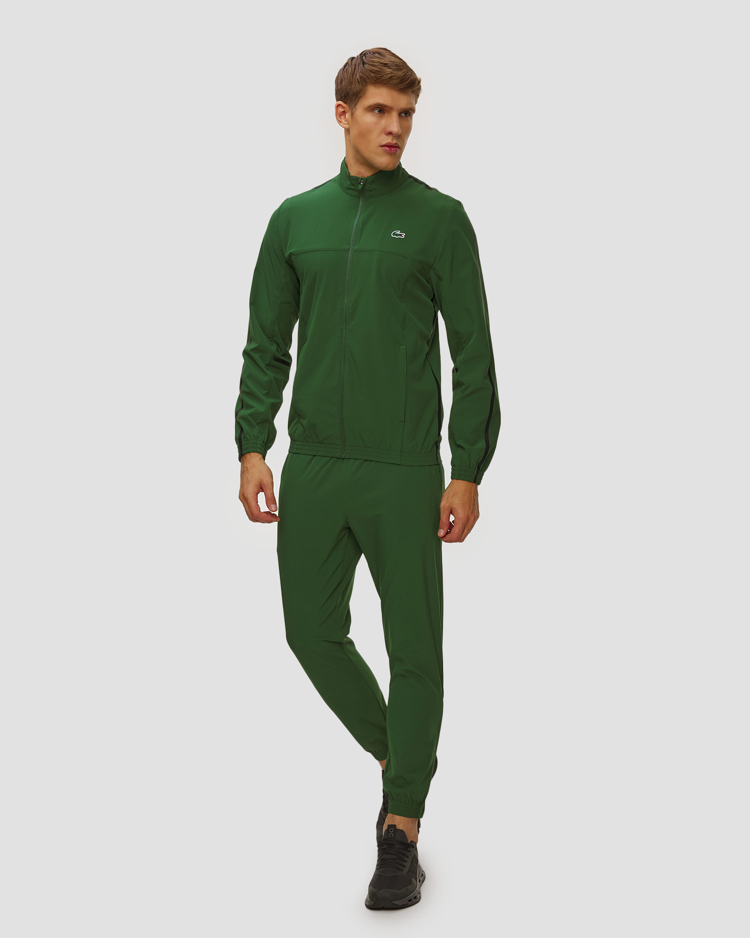 Set tuta verde da uomo Lacoste x Novak Djokovic, Colore/Disegno: Zielony