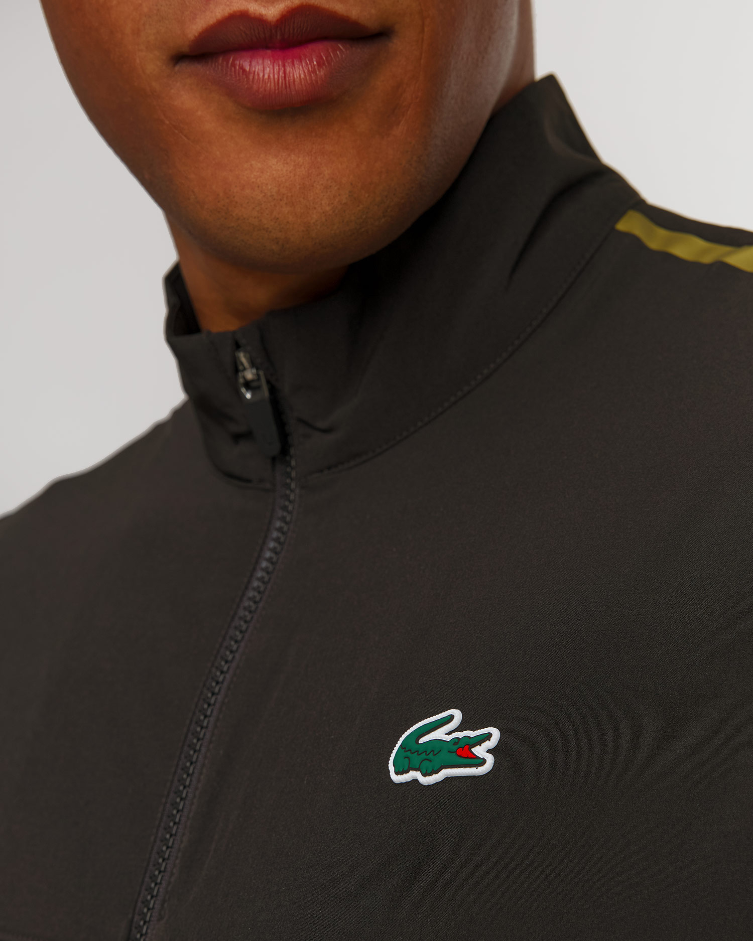 Set tuta nera da uomo Lacoste x Novak Djokovic