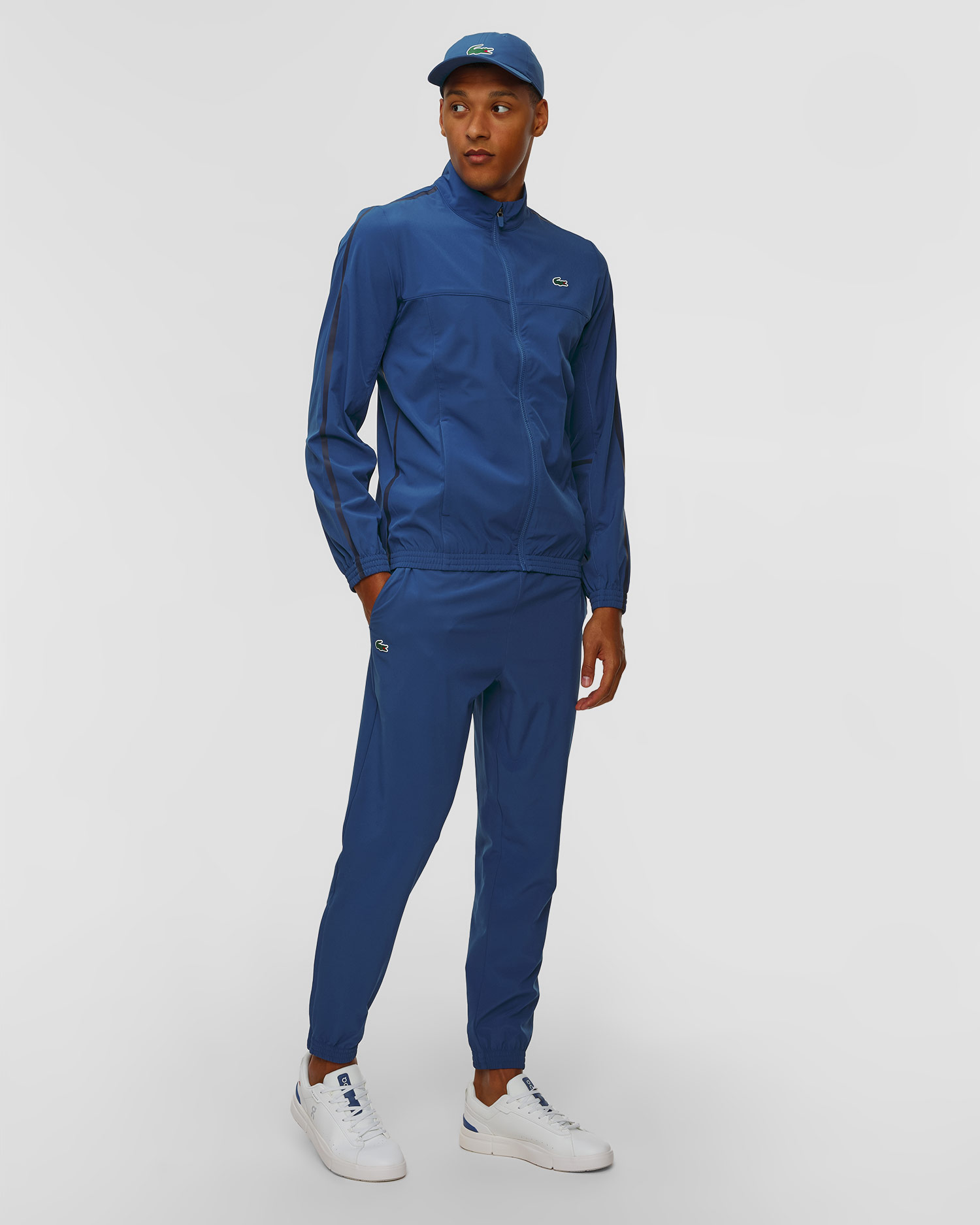 Set tuta blu da uomo Lacoste x Novak Djokovic, Colore/Disegno: Niebieski