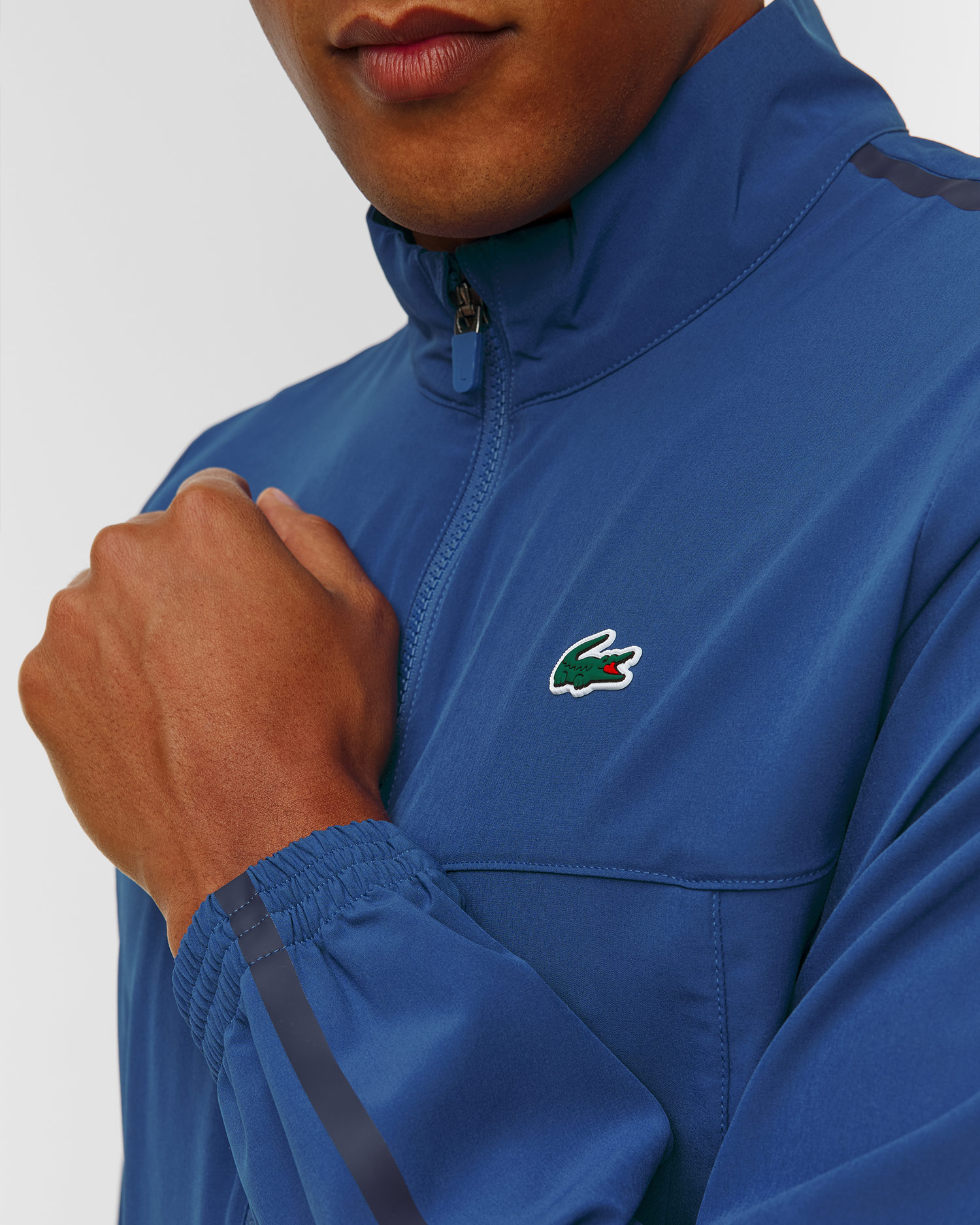 Set tuta blu da uomo Lacoste x Novak Djokovic