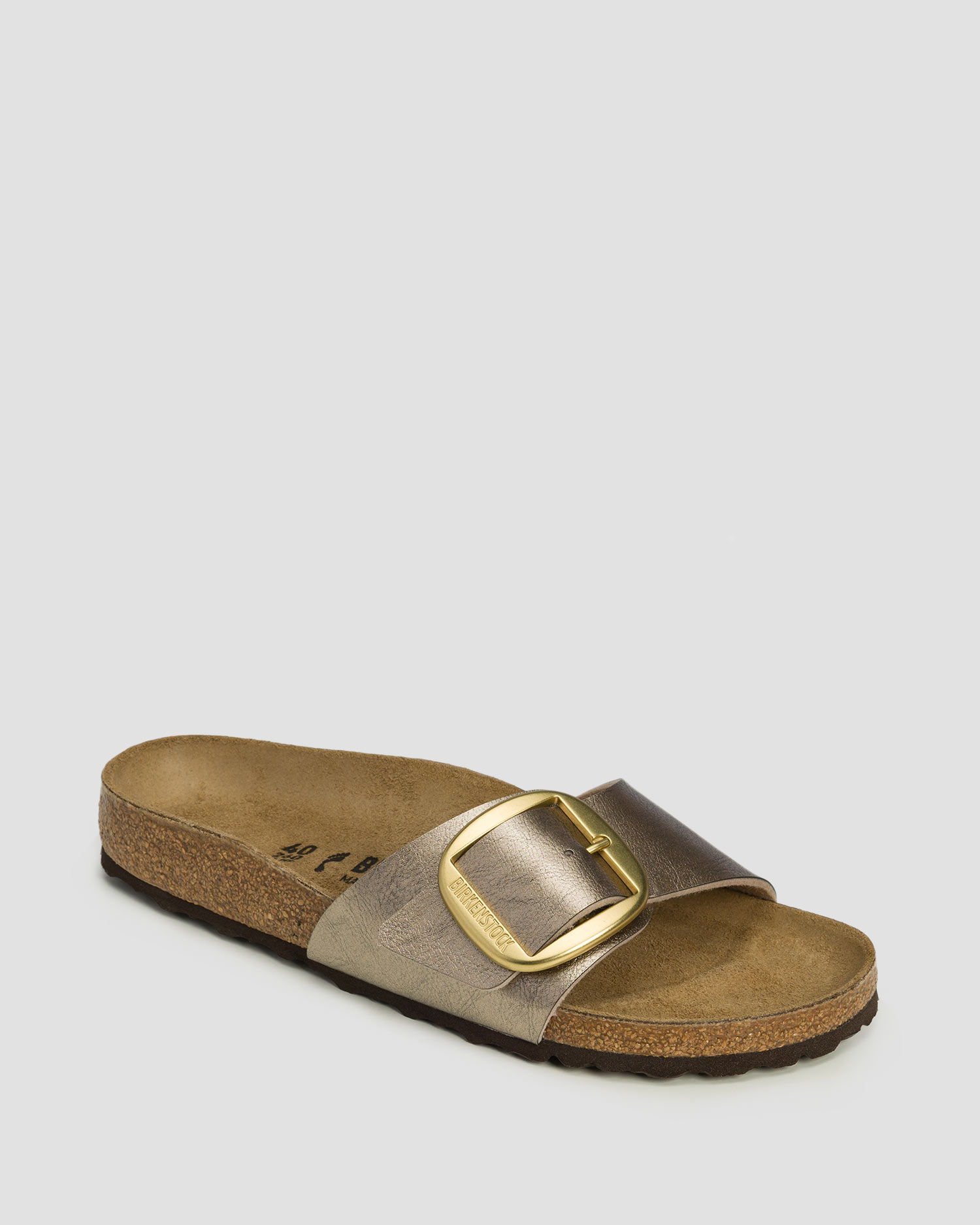 Dámske šľapky Birkenstock Madrid Big Buckle Bf, Farba-Vzor: Złoty