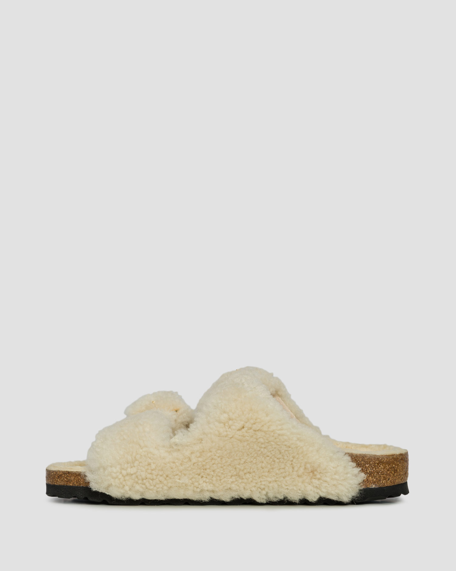 Ciabatte in pelliccia da donna Birkenstock Arizona Big Buckle Teddy Narrow