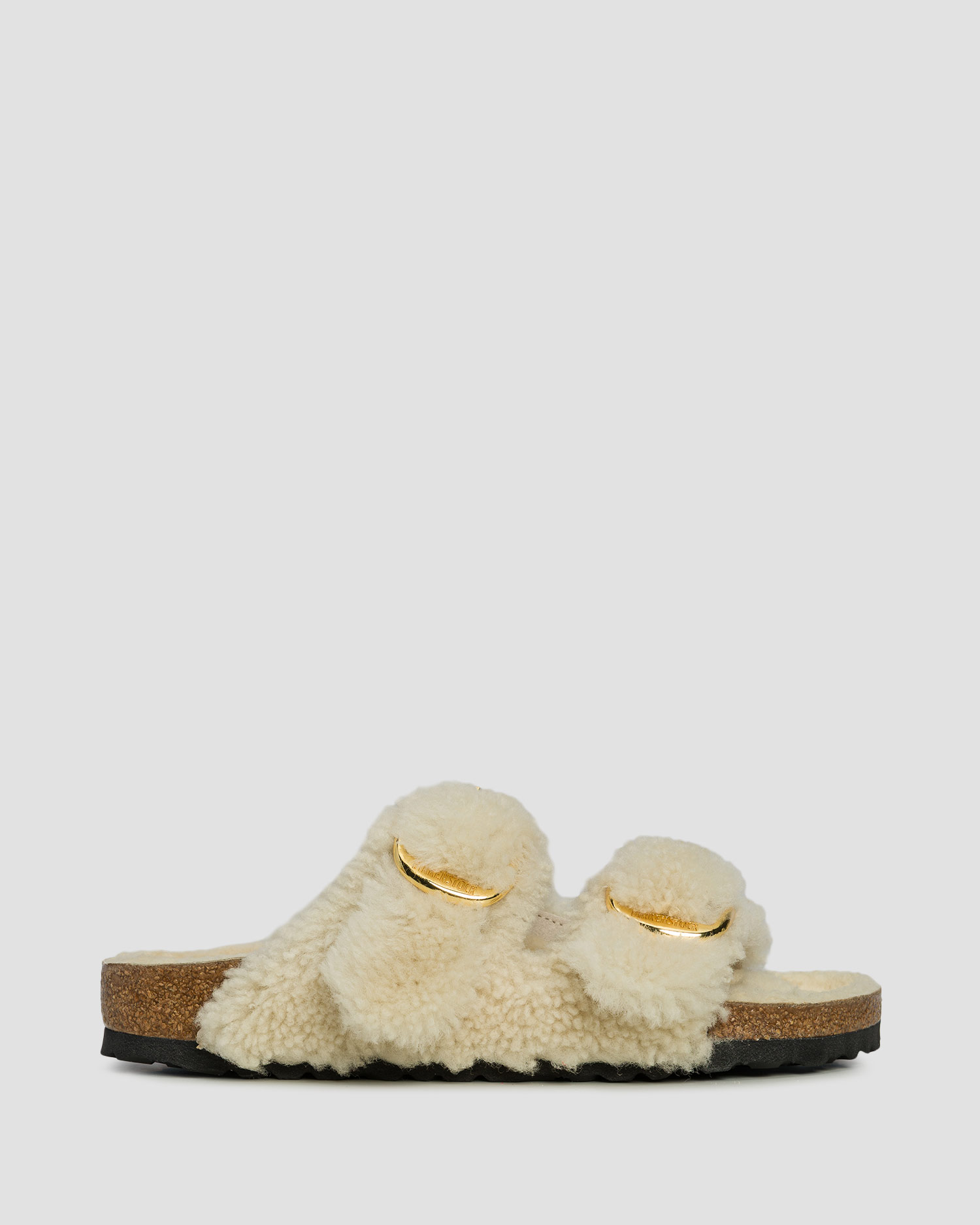 Ciabatte in pelliccia da donna Birkenstock Arizona Big Buckle Teddy Narrow