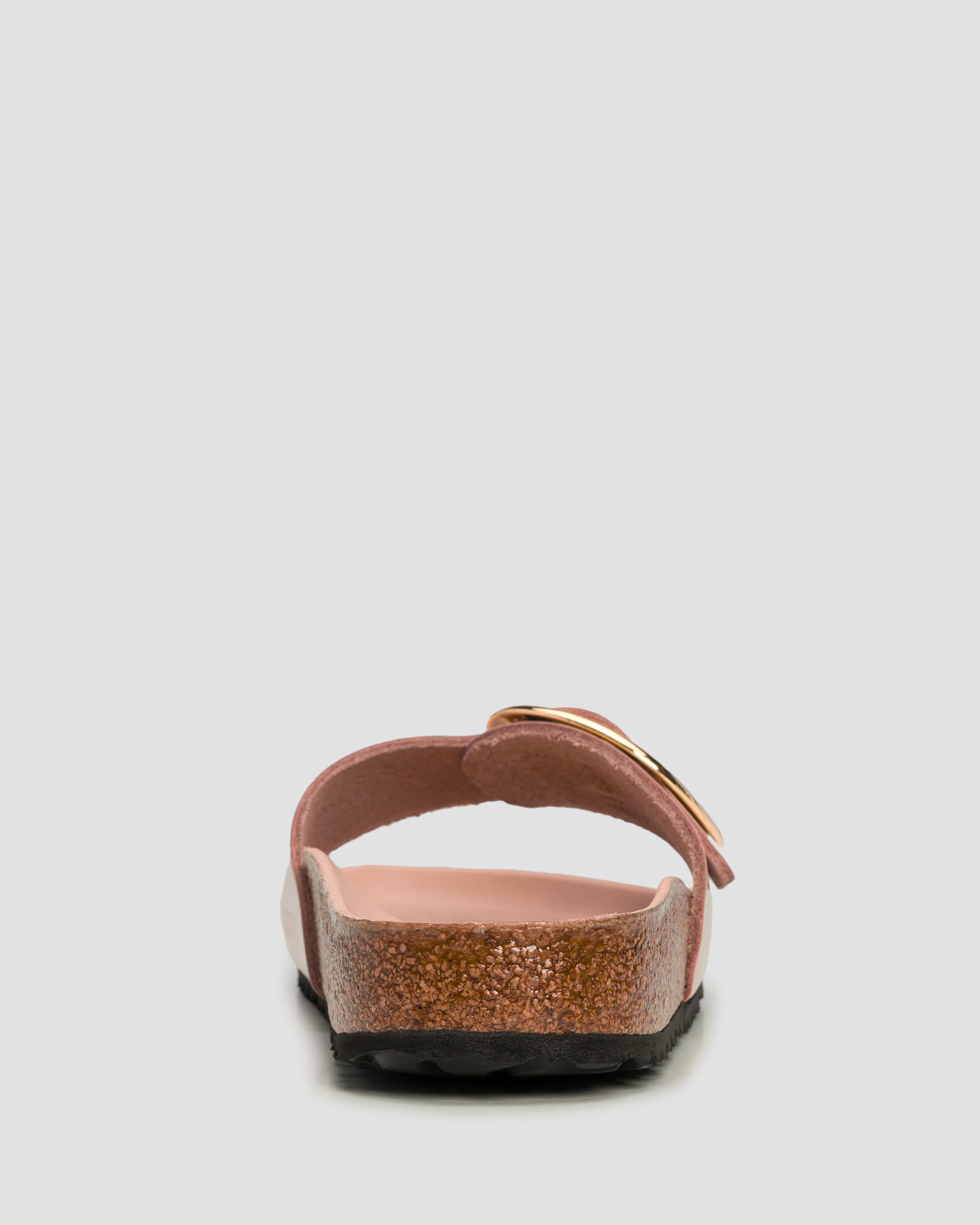 Kožené dámské pantofle Birkenstock Madrid Big Buckle Natural Leather Patent