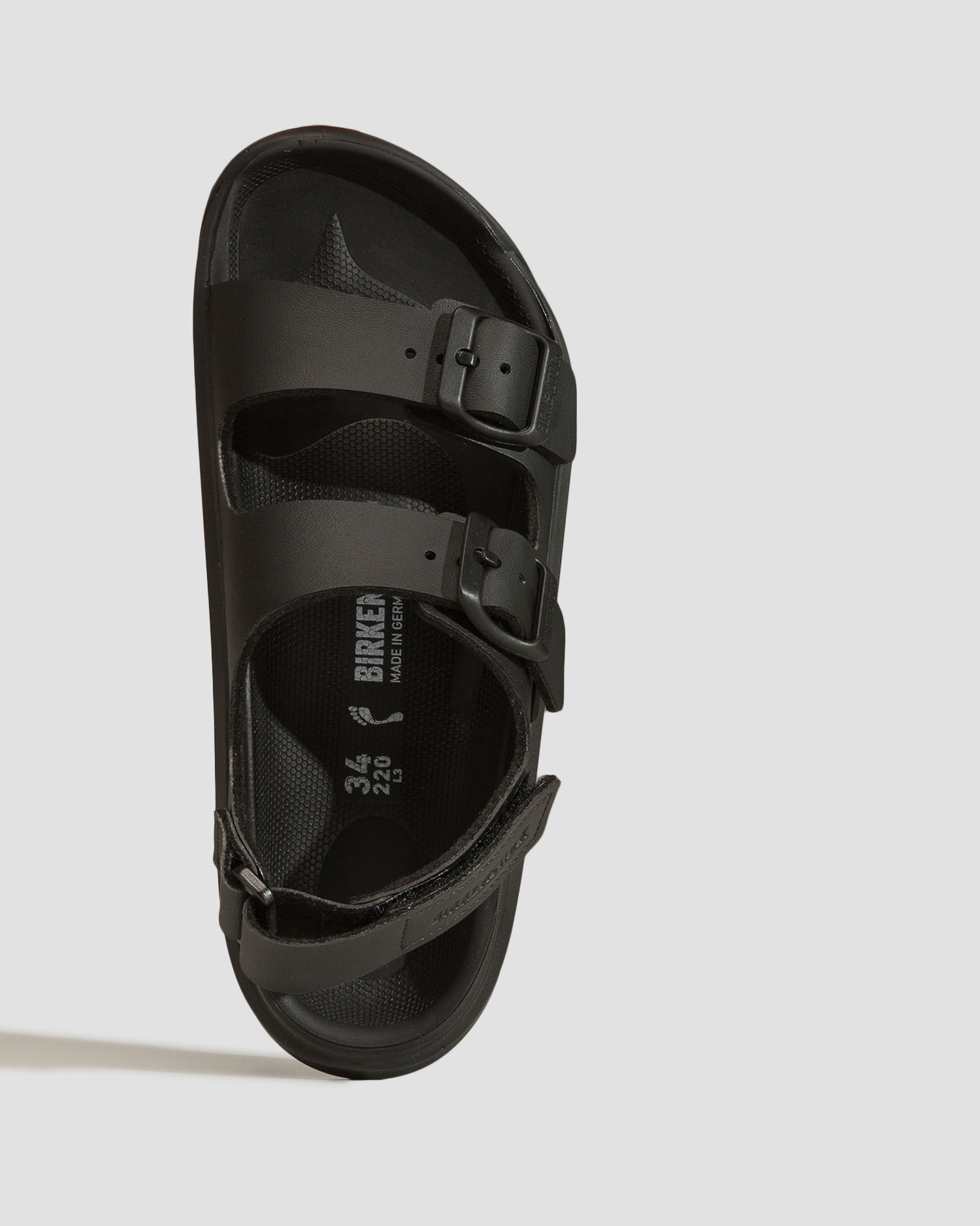 Sandales noires pour enfants Birkenstock Mogami Kids AS Birko-Flor Narrow