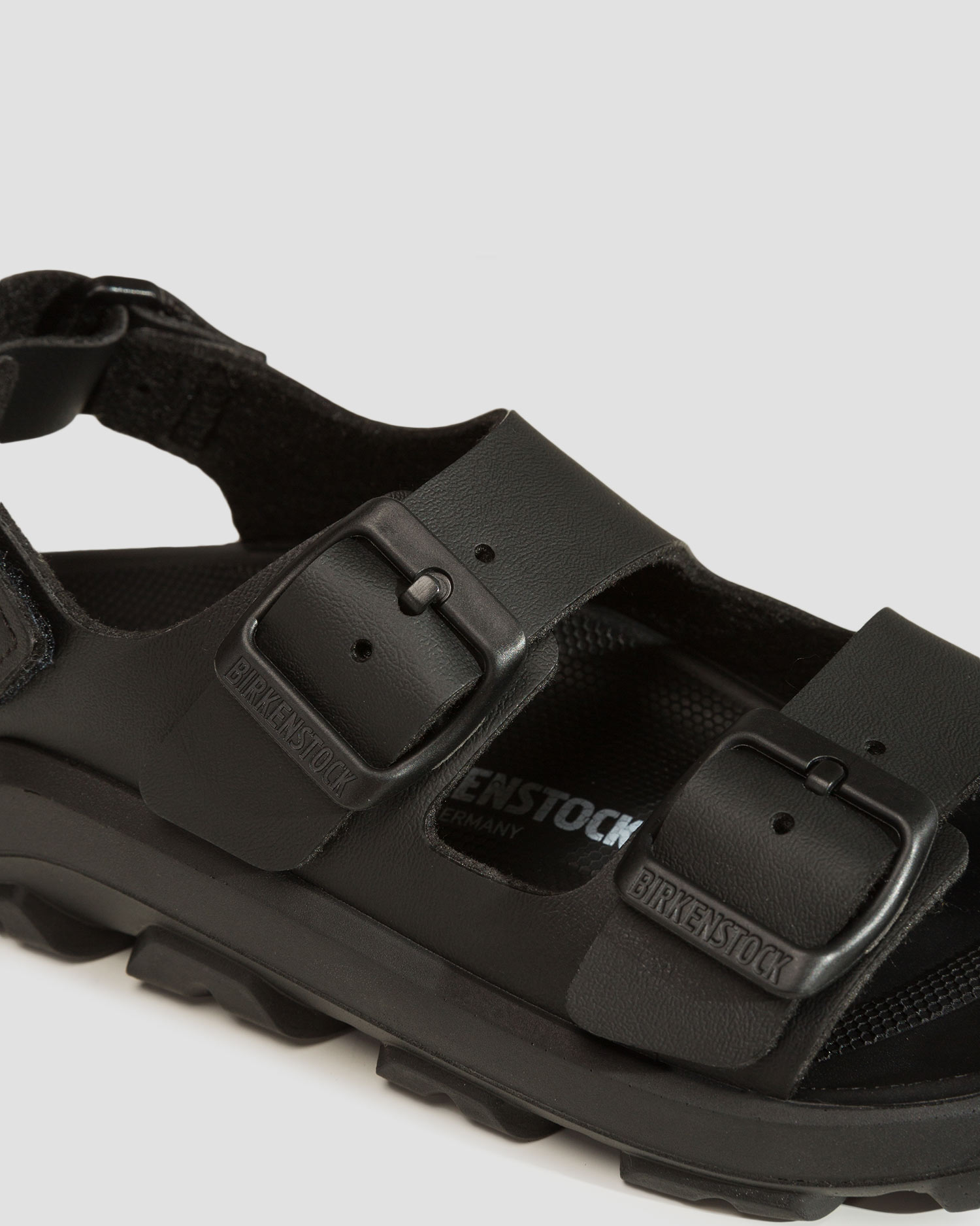 Sandales noires pour enfants Birkenstock Mogami Kids AS Birko-Flor Narrow
