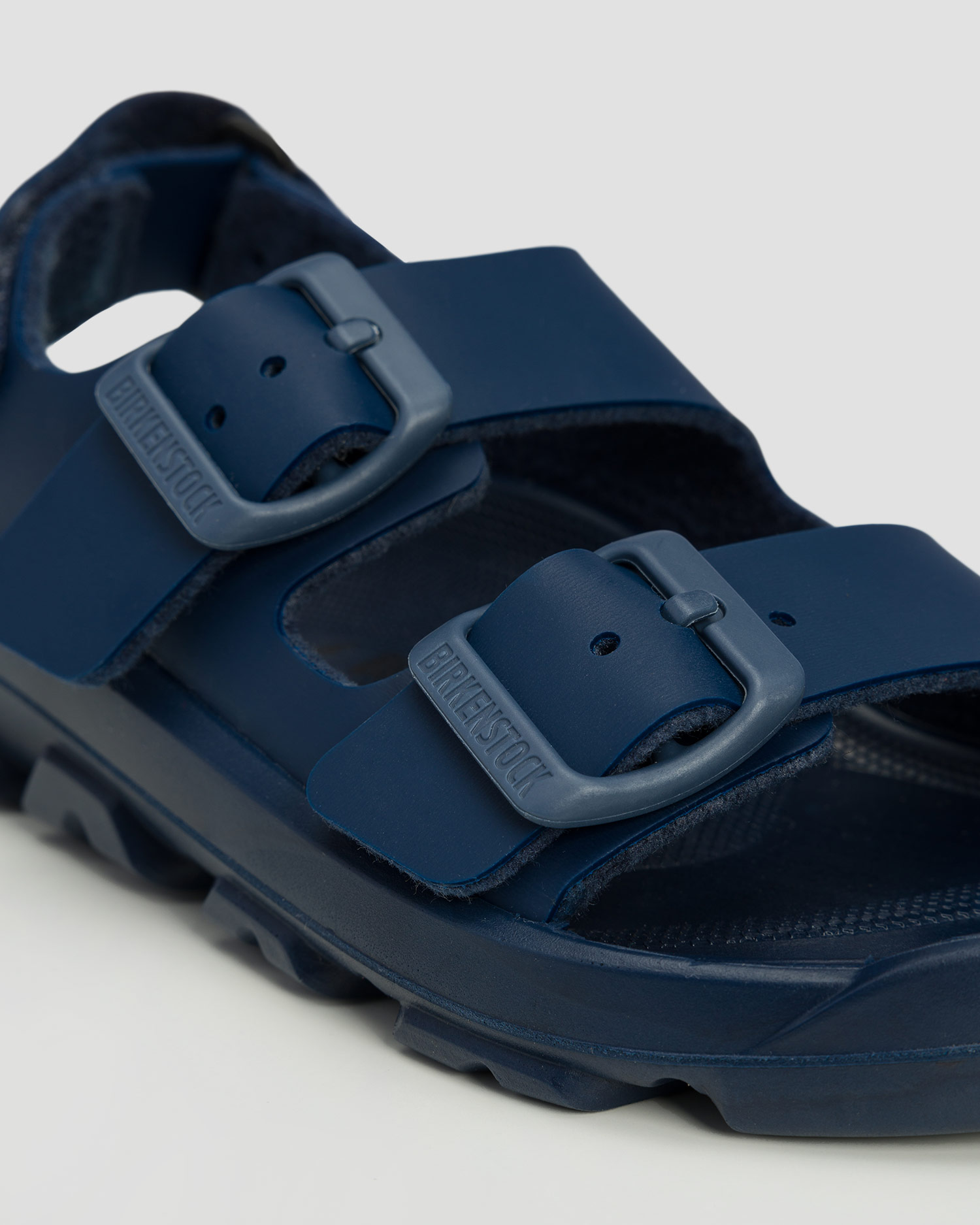 Sandales bleu marine pour enfants Birkenstock Mogami Kids AS Birko-Flor Narrow