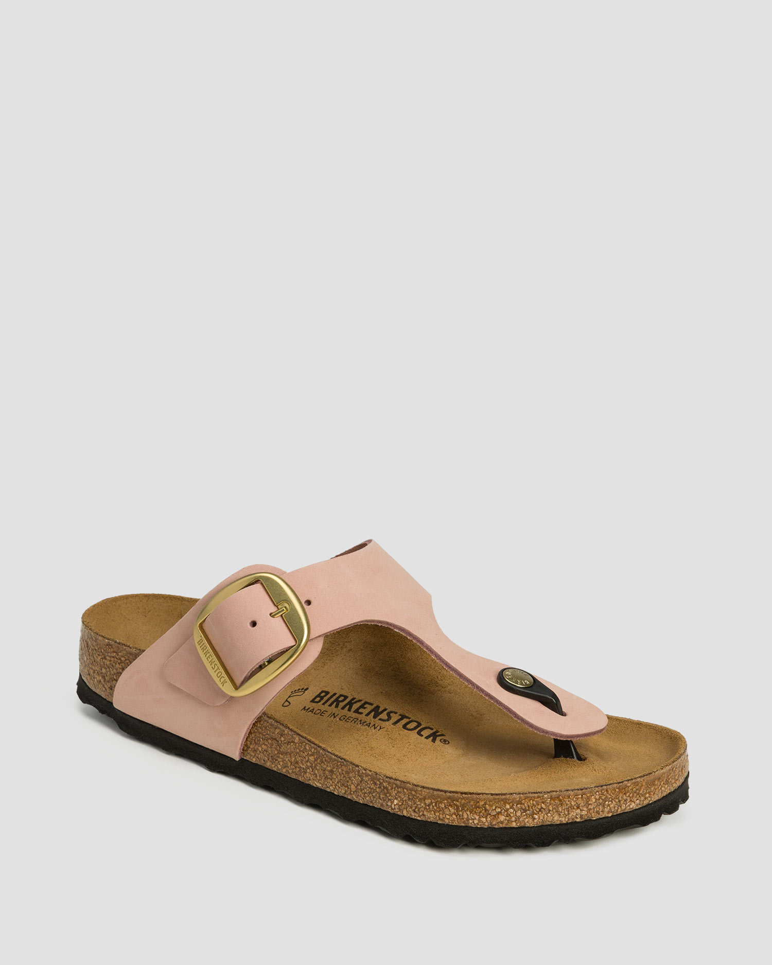Women's sliders Birkenstock Gizeh Big Buckle Lenb, Color/Pattern: Różowy