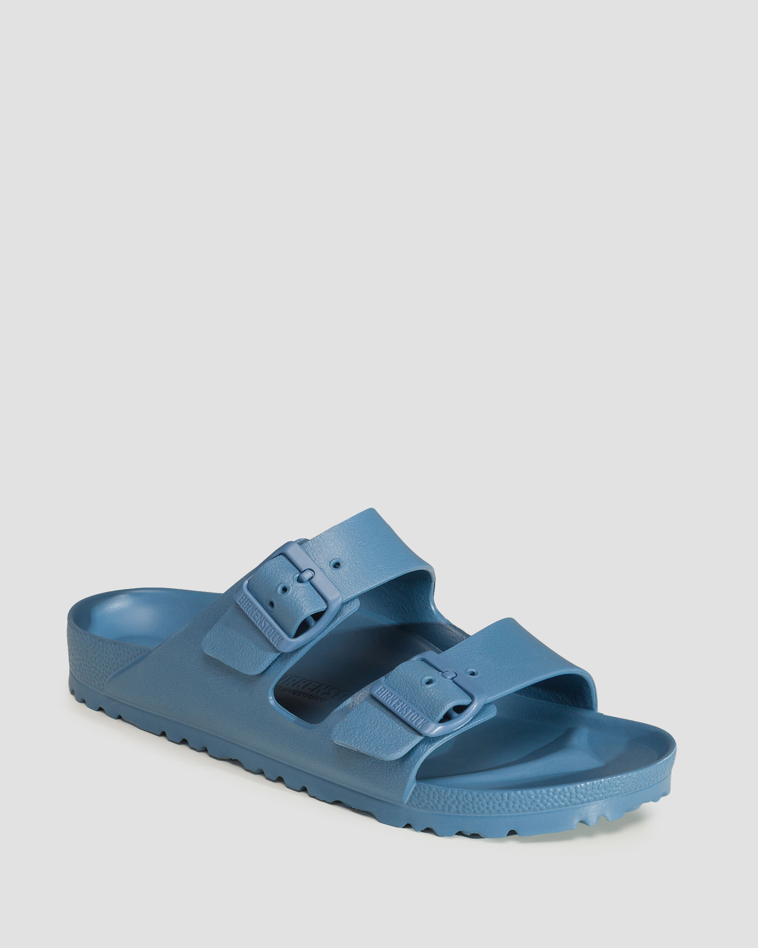 Niebieskie klapki damskie Birkenstock Arizona Essentials Eva Narrow ...