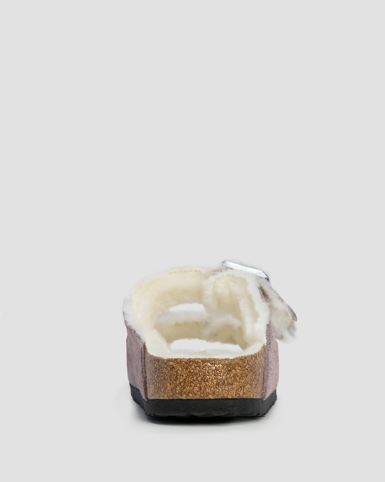 Ciabatte viola in pelliccia da donna Birkenstock Arizona Shearling Narrow