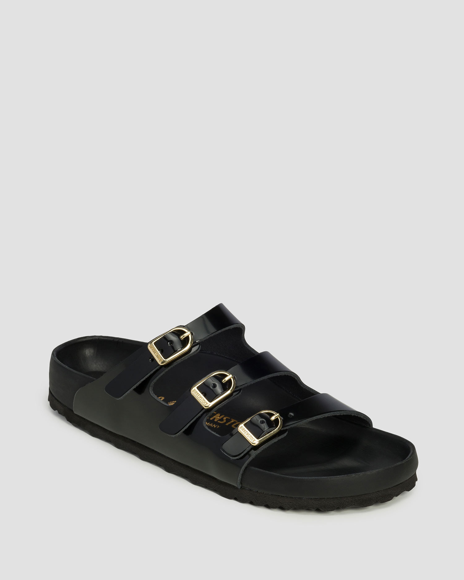 Černé dámské pantofle Birkenstock Florida D-Buckle EXQ LENA HS Narrow, Barva/Vzor: Czarny