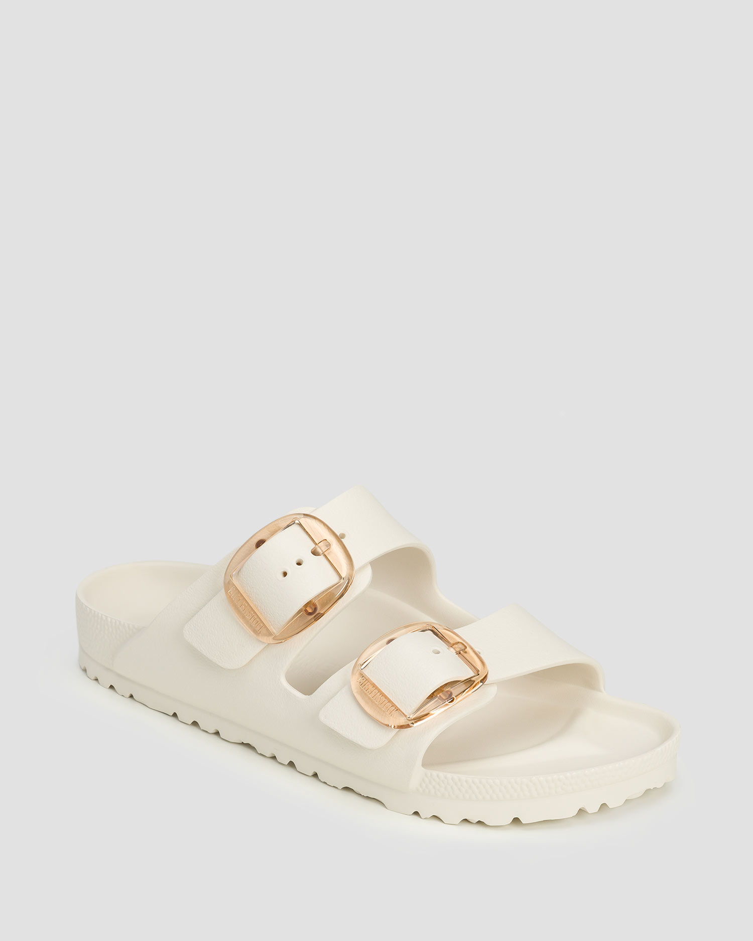 Birkenstock Arizona Big Buckle EVA Pantoletten für Damen in Weiß, Farbe/Muster: Biały