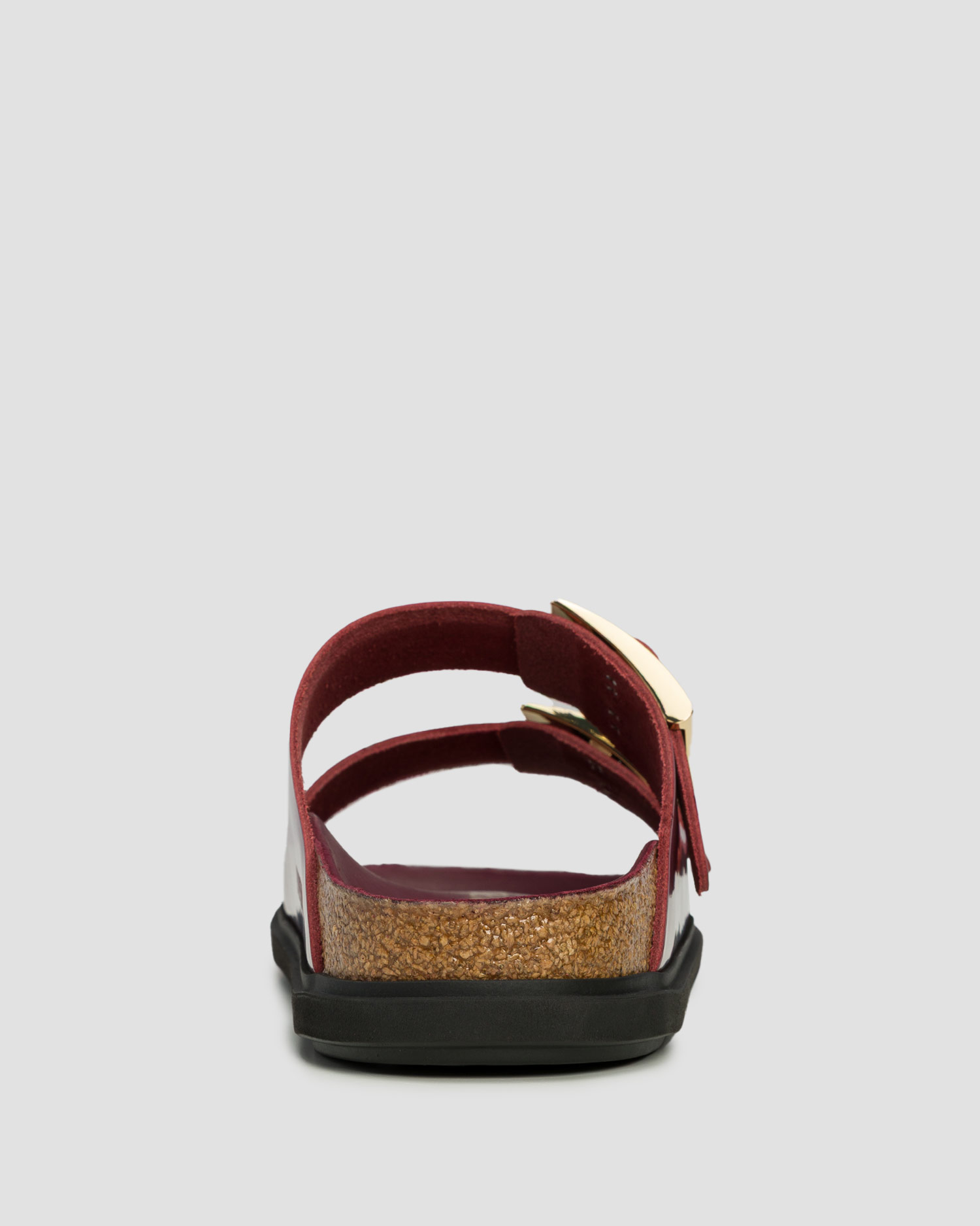 Șlapi bordo pentru femei Birkenstock Arizona Db Lena Hs Narrow