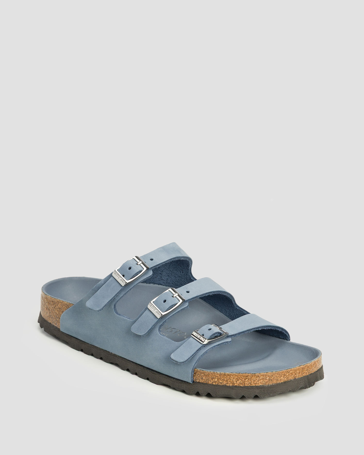 Women's sliders Birkenstock Florida Lenb Narrow, Color/Pattern: Niebieski
