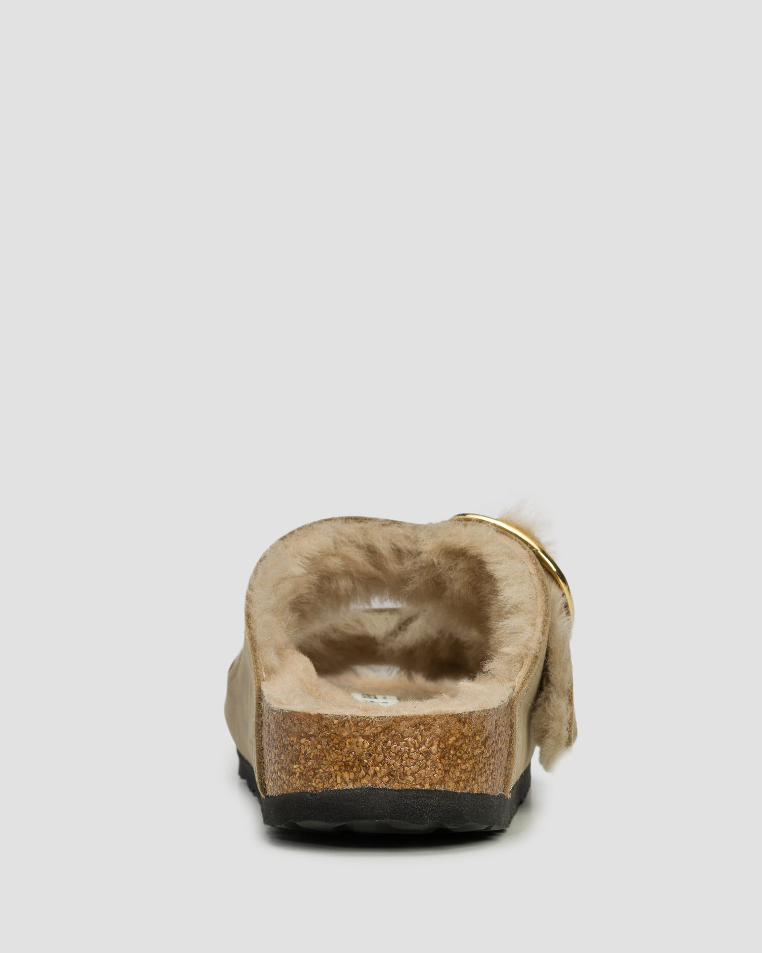 Ciabatte marrone chiaro da donna Birkenstock Arizona BB Shearling Leoi Narrow