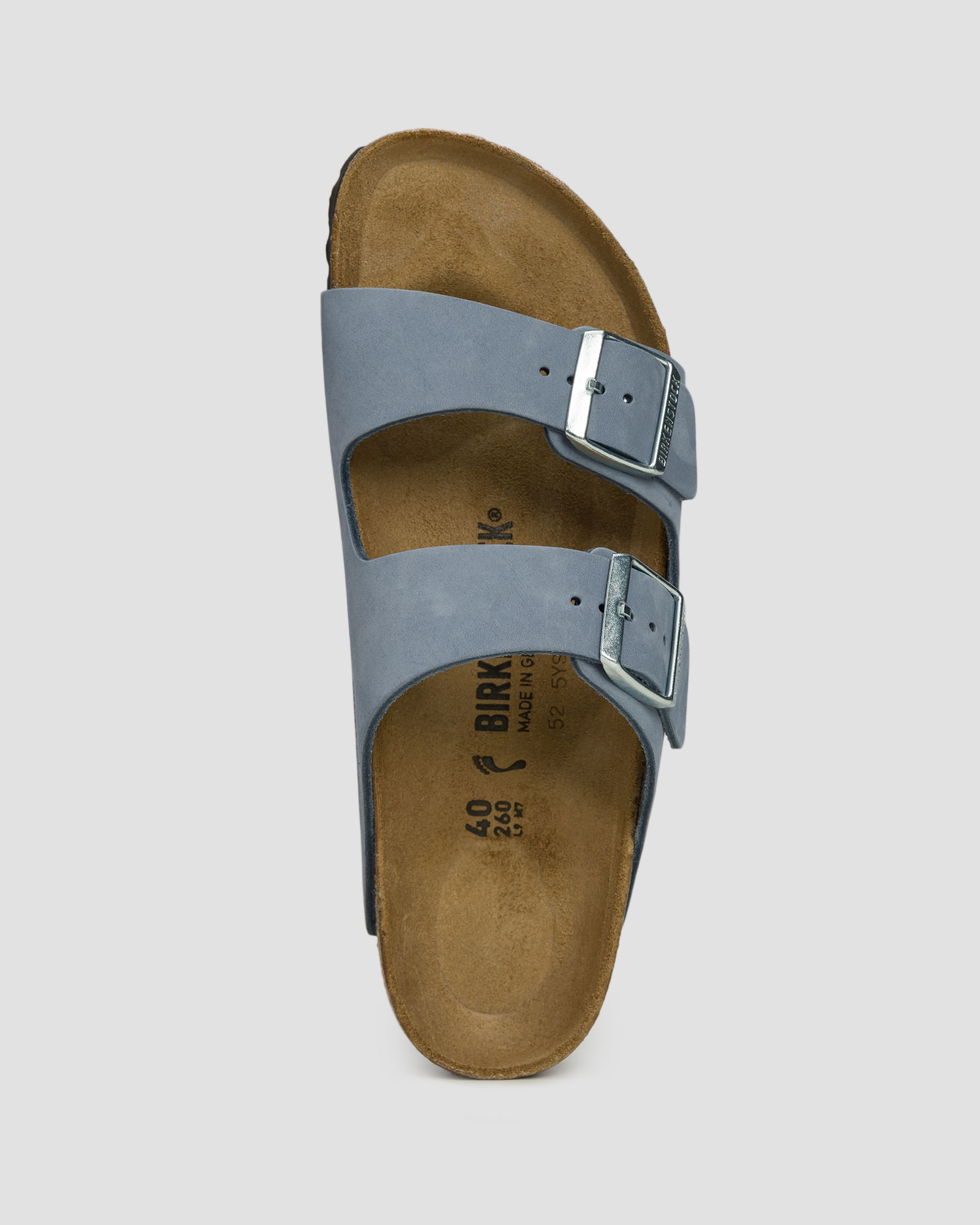 Dámske modré šľapky Birkenstock Arizona LENB Narrow