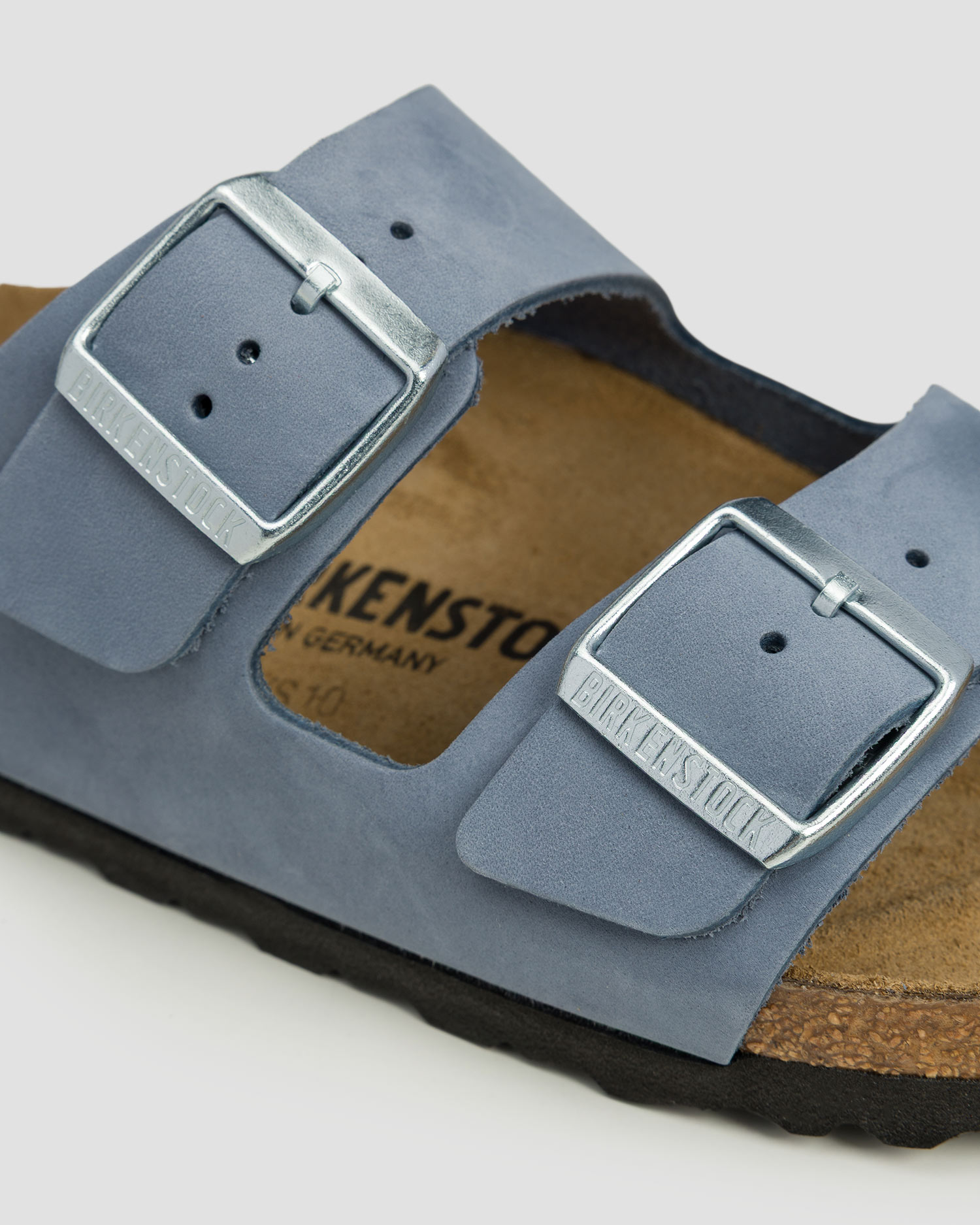 Dámske modré šľapky Birkenstock Arizona LENB Narrow