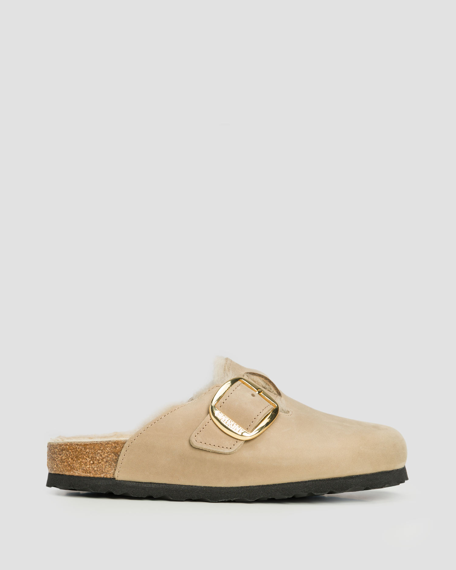 Ciabatte da donna Birkenstock Boston Big Buckle Shearling Leoi Narrow