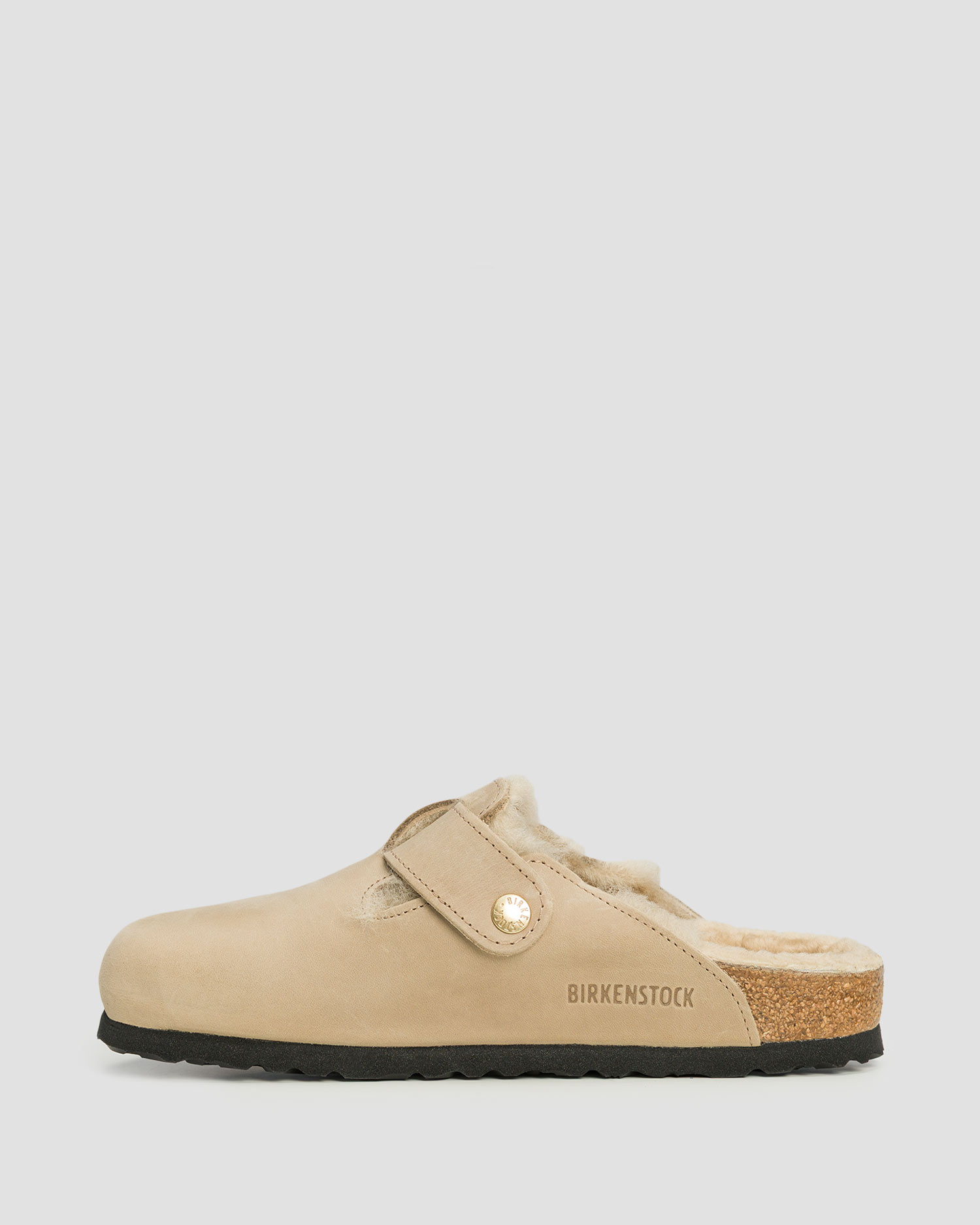 Women's sliders Birkenstock Boston Big Buckle Shearling Leoi Narrow