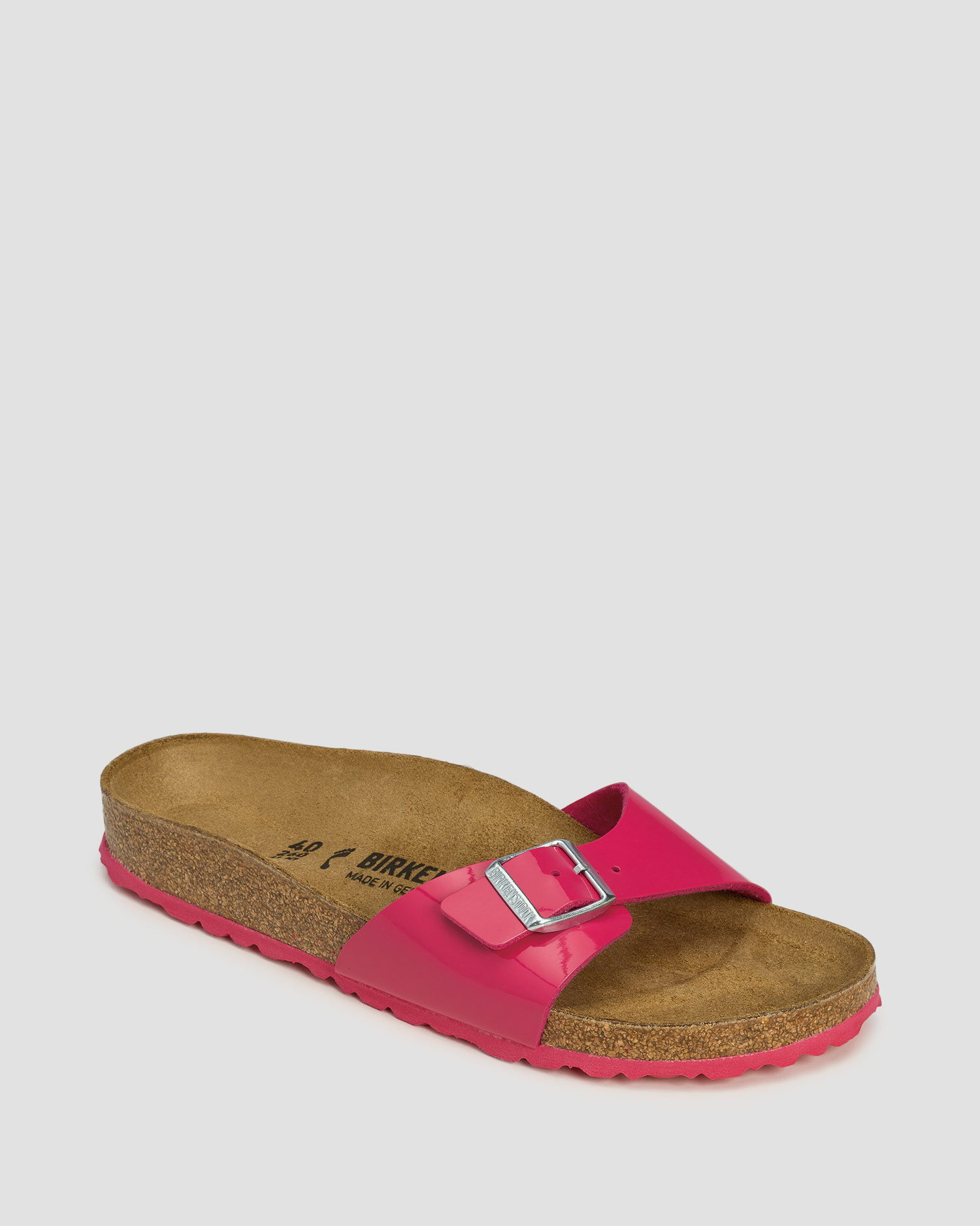 Șlapi rozi pentru femei Birkenstock Madrid BF Narrow