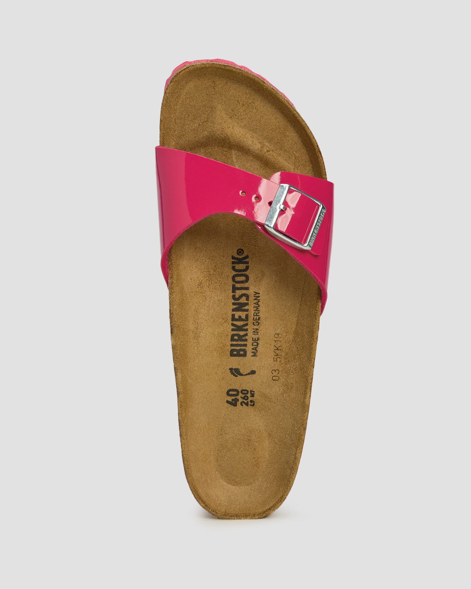 Șlapi rozi pentru femei Birkenstock Madrid BF Narrow