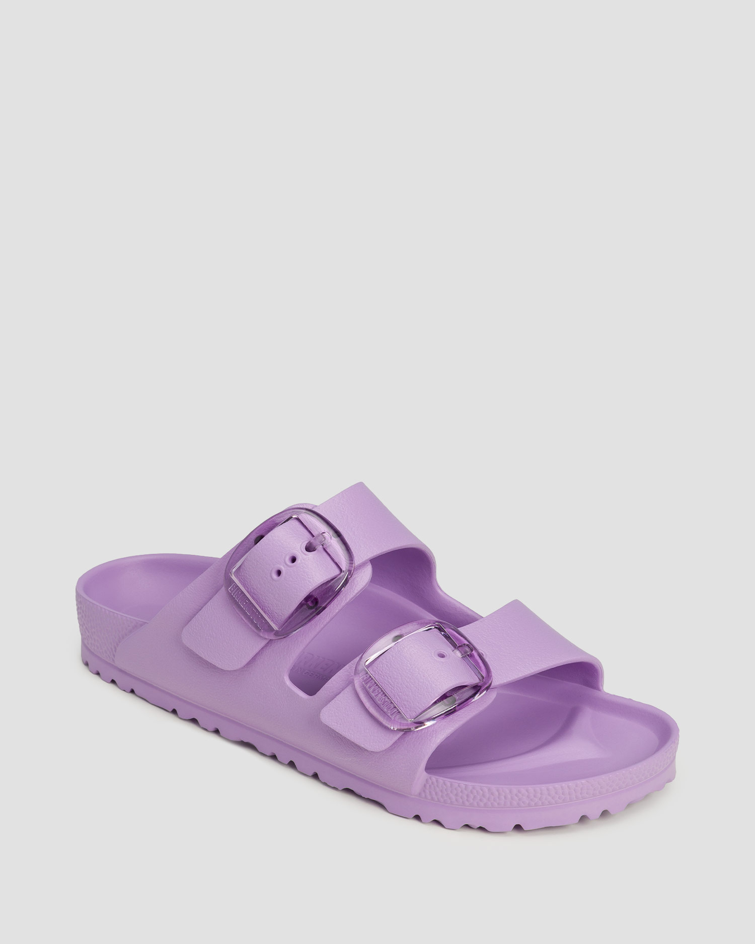 Birkenstock Arizona Big Buckle Eva Damen-Pantoletten aus Schaum, Farbe/Muster: Fioletowy