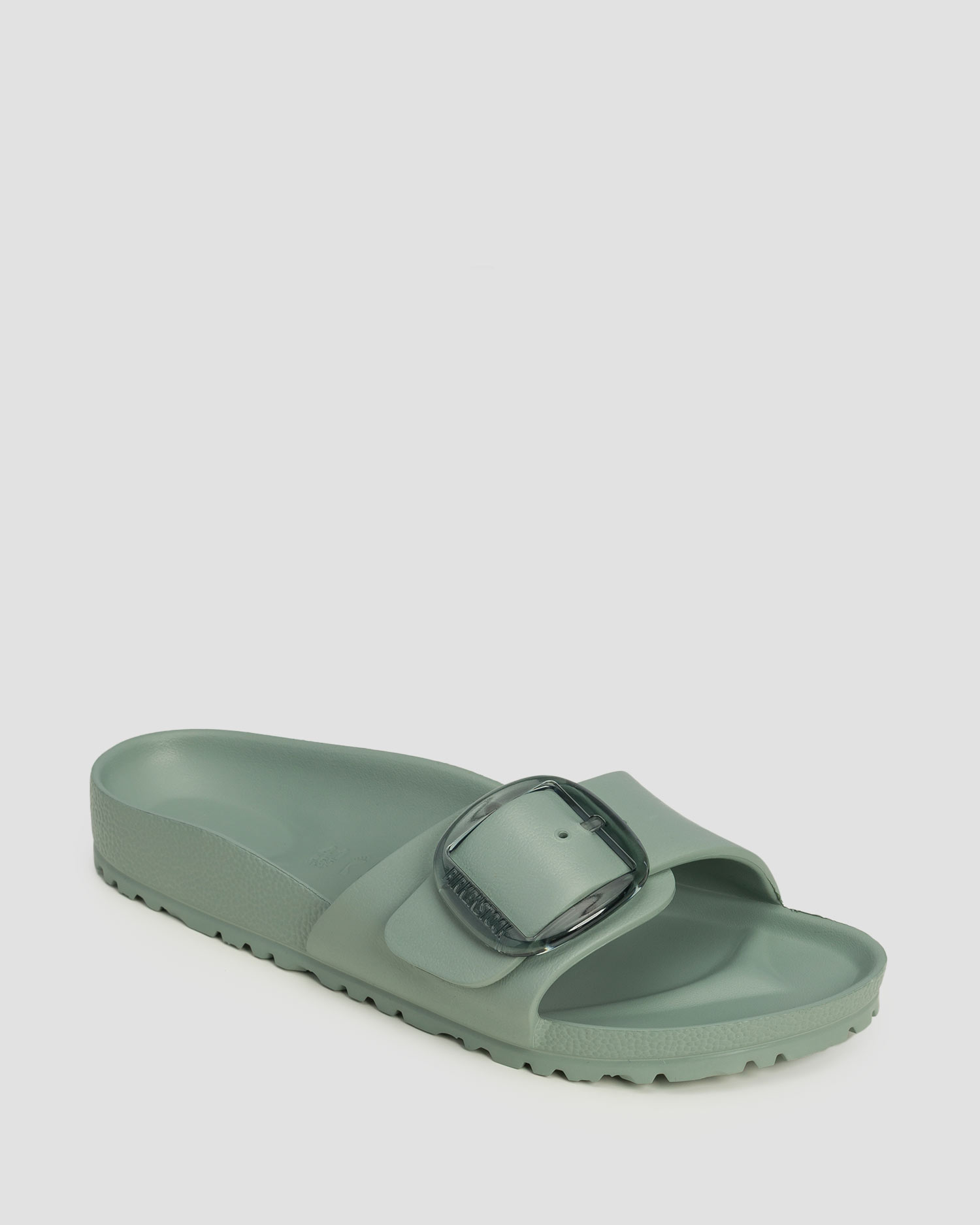 Birkenstock Madrid Big Buckle Eva Narrow Pantoletten für Damen, Farbe/Muster: Zielony
