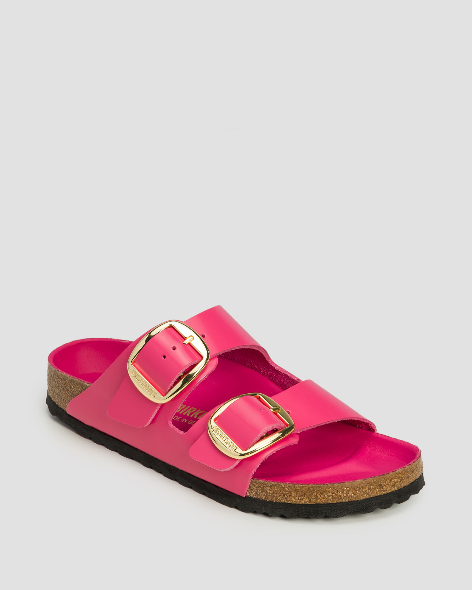 Birkenstock Arizona Db Lena Hs Leder-Pantoletten, Farbe/Muster: Różowy