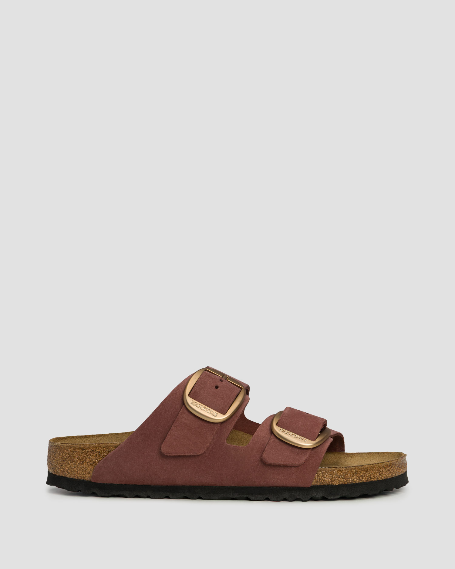 Birkenstock Arizona Big Buckle Nubuck Leather Narrow Damen-Pantoletten