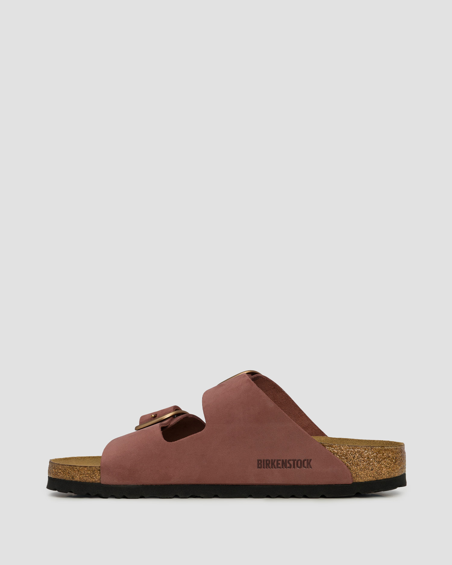Birkenstock Arizona Big Buckle Nubuck Leather Narrow Damen-Pantoletten