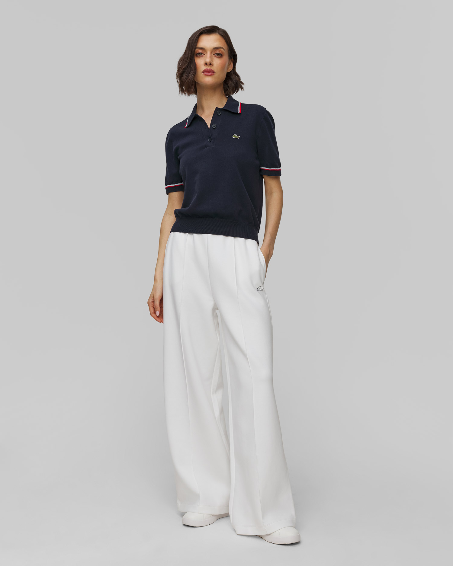Women’s short-sleeved sweater Lacoste