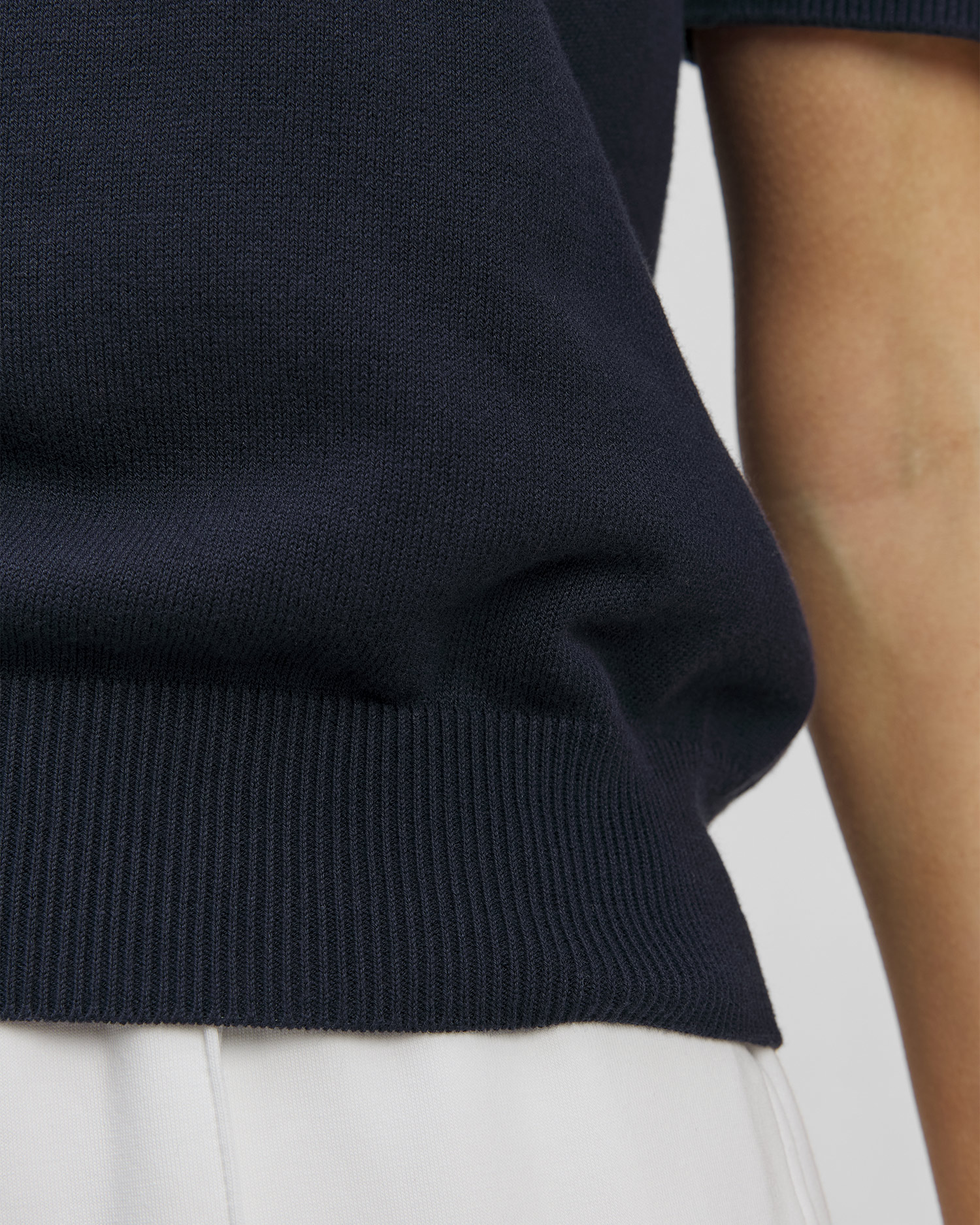 Sweter z krótkim rękawem damski Lacoste