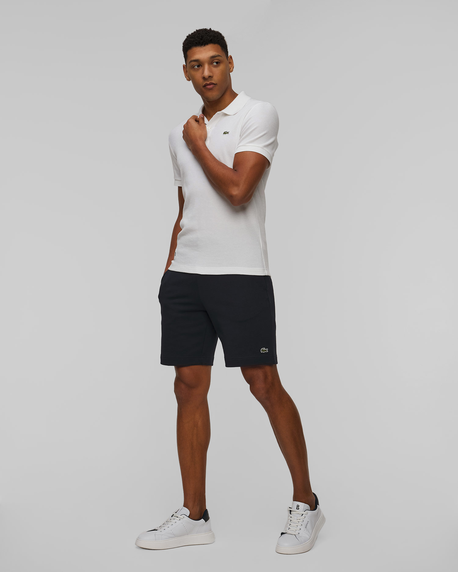 Białe polo męskie Lacoste