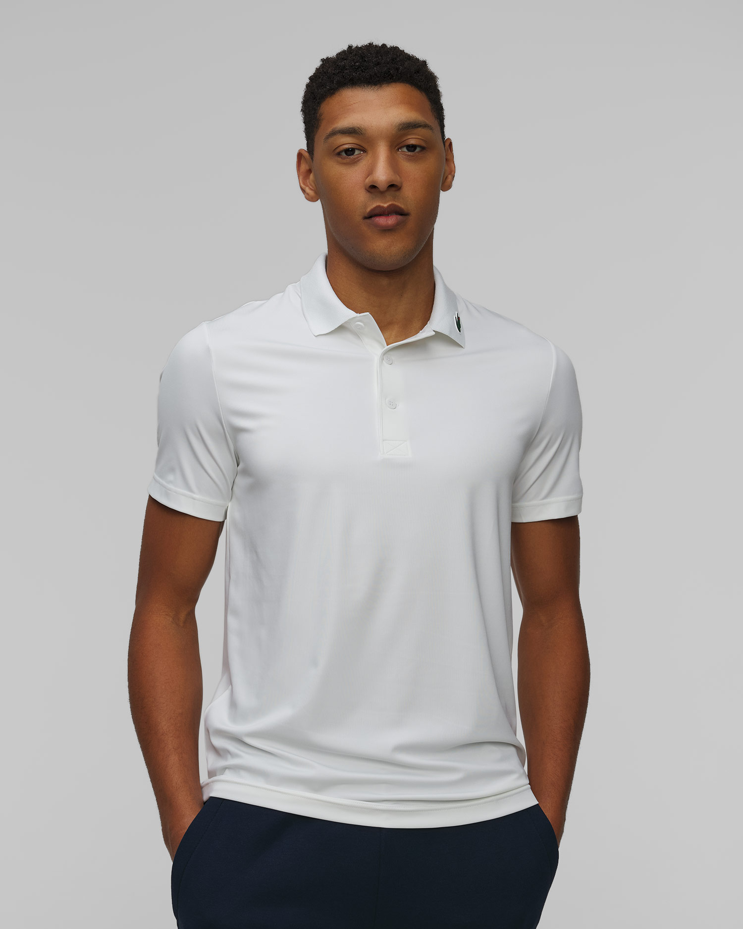Men's white polo Lacoste