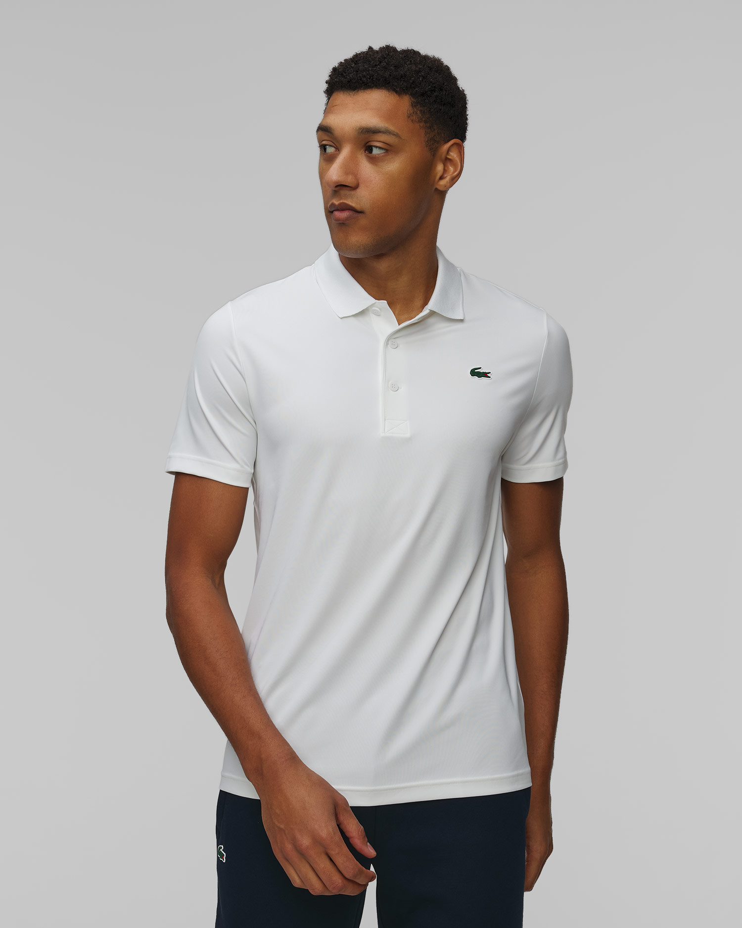 Men's white polo Lacoste