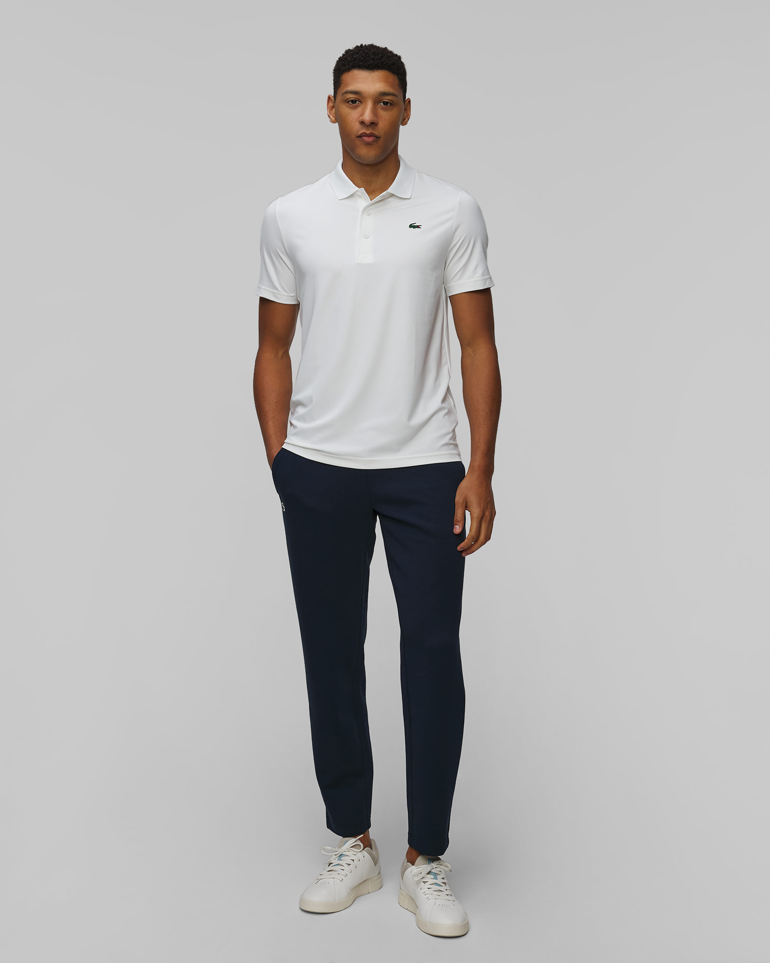 Men's white polo Lacoste