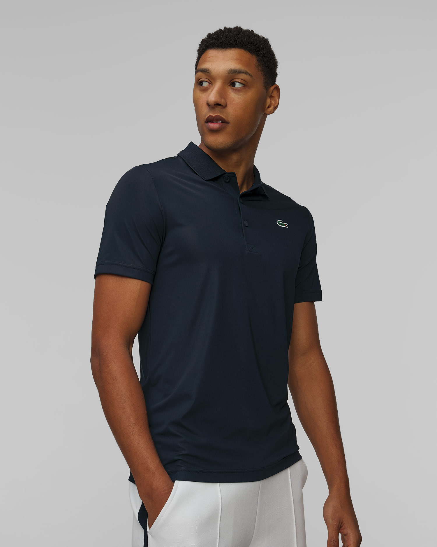 Men's navy blue polo Lacoste