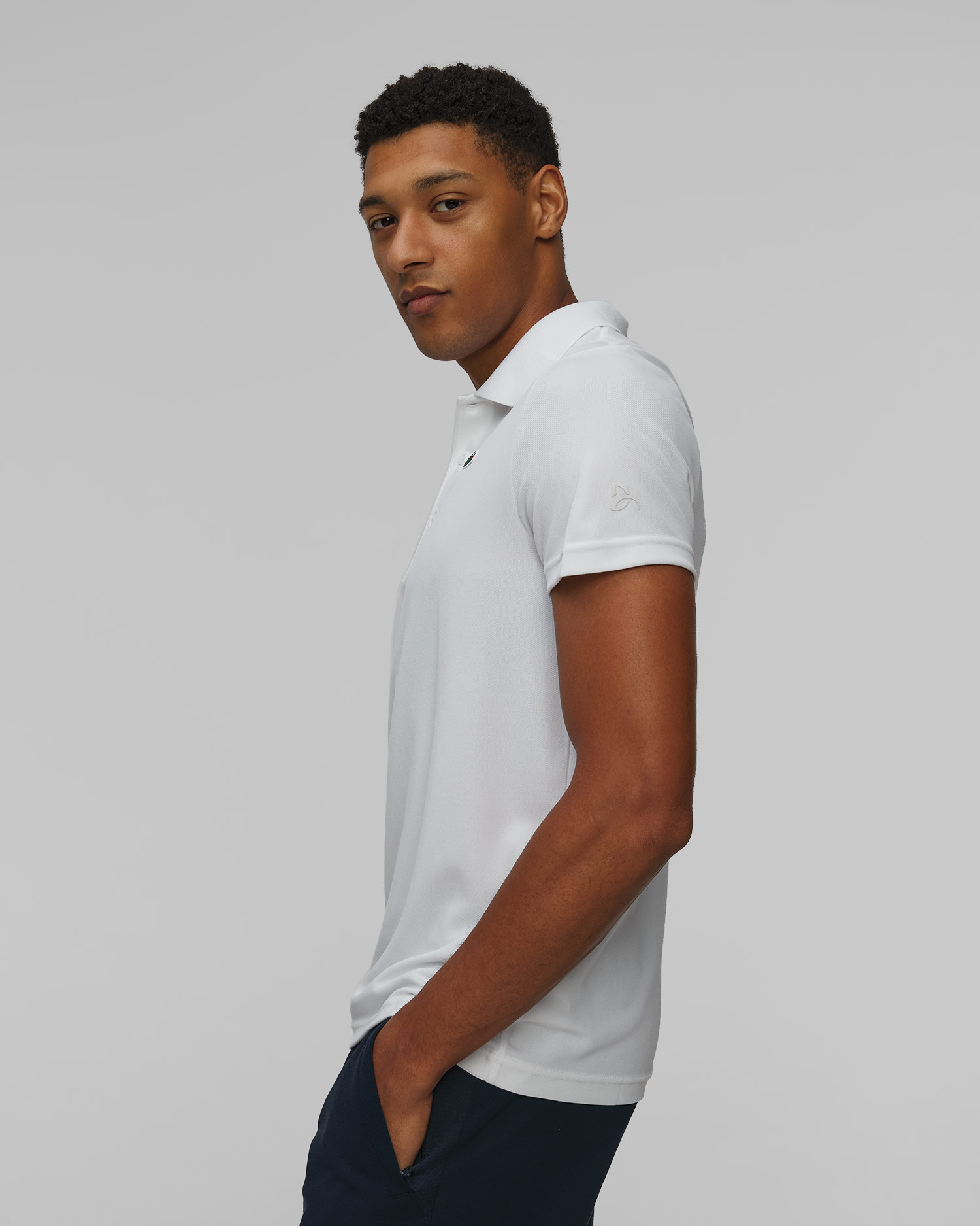 Białe polo tenisowe męskie Lacoste x Novak Djokovic