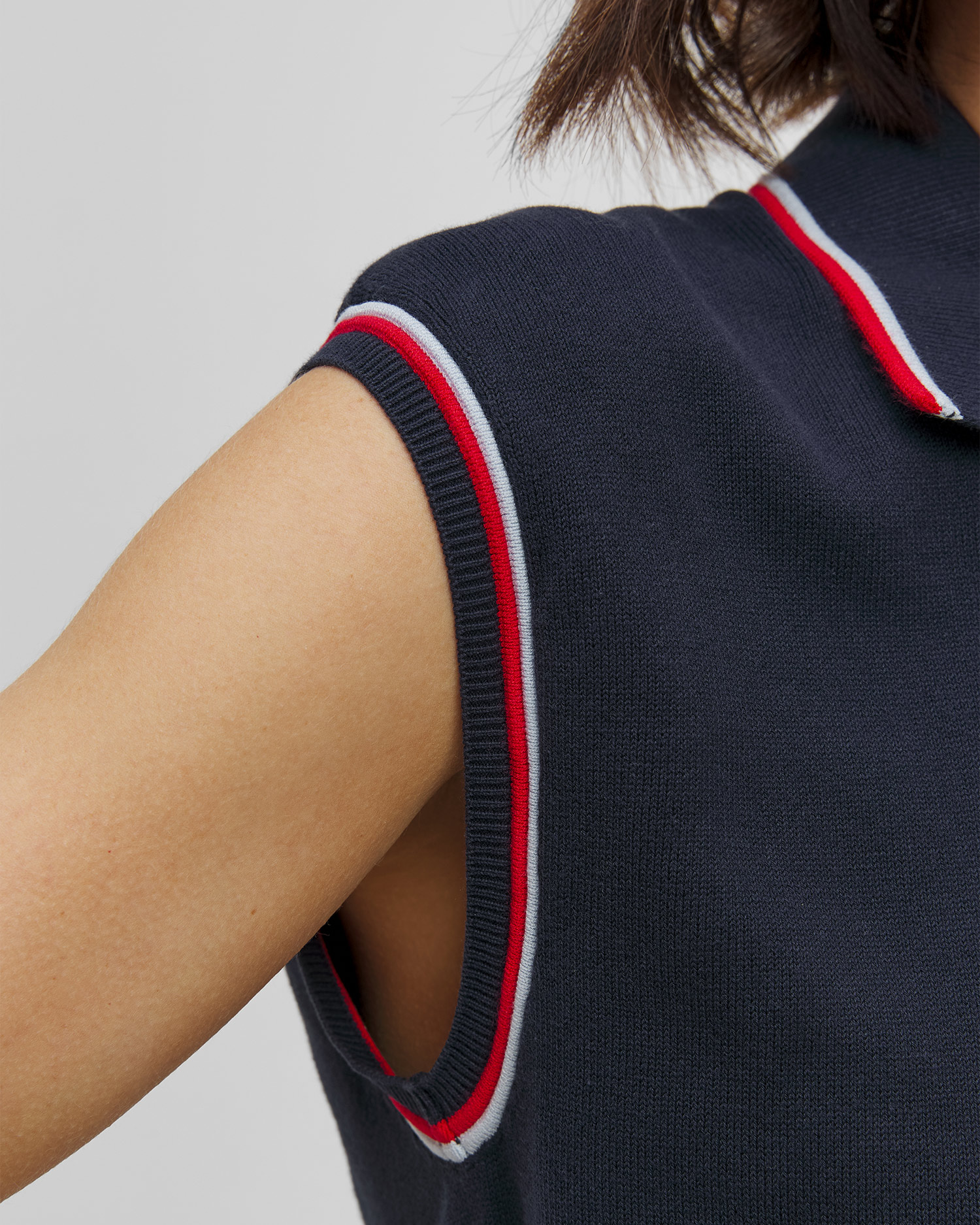 Granatowa sukienka tenisowa damska Lacoste