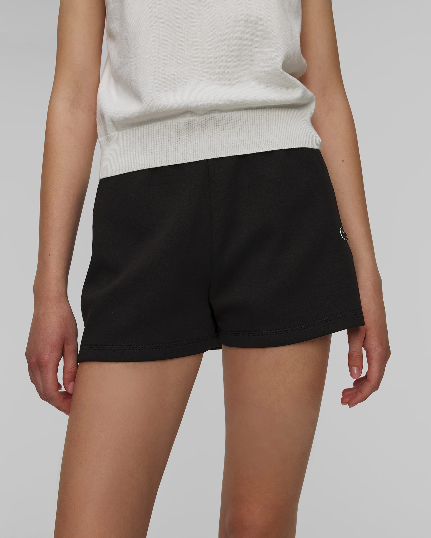 Shorts neri da donna Lacoste